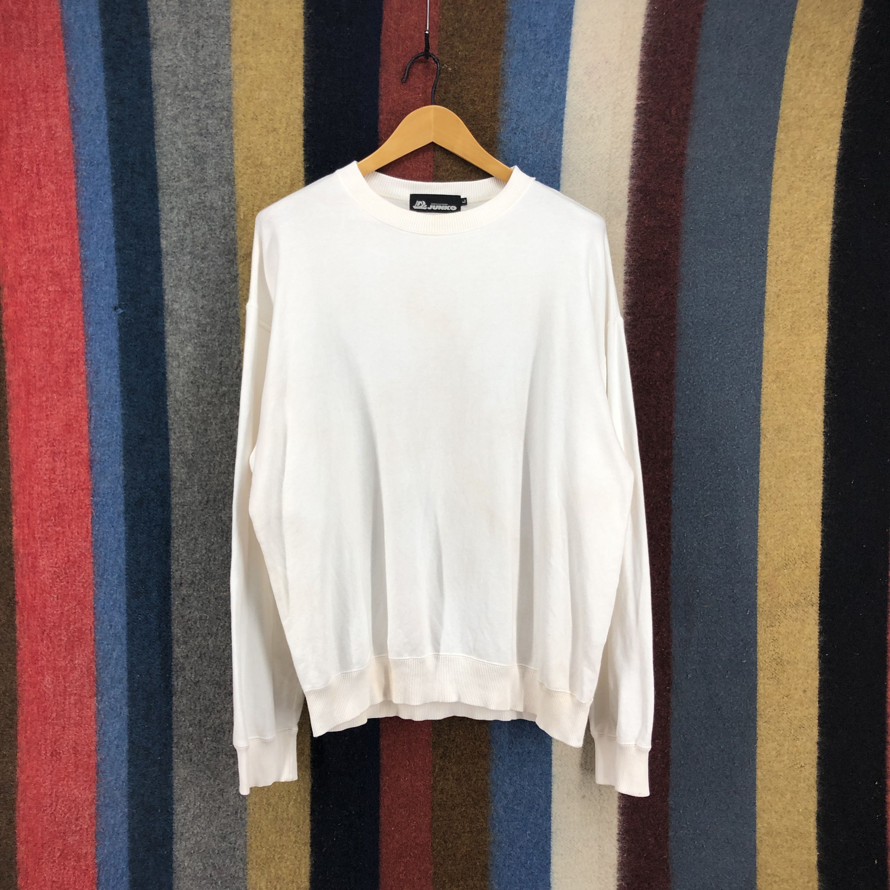 Japanese Brand DR JUNKO JUNKO KOSHINO Crew Neck Sweatshirt #0639/AB Size US L / EU 52-54 / 3 - 5 Thumbnail