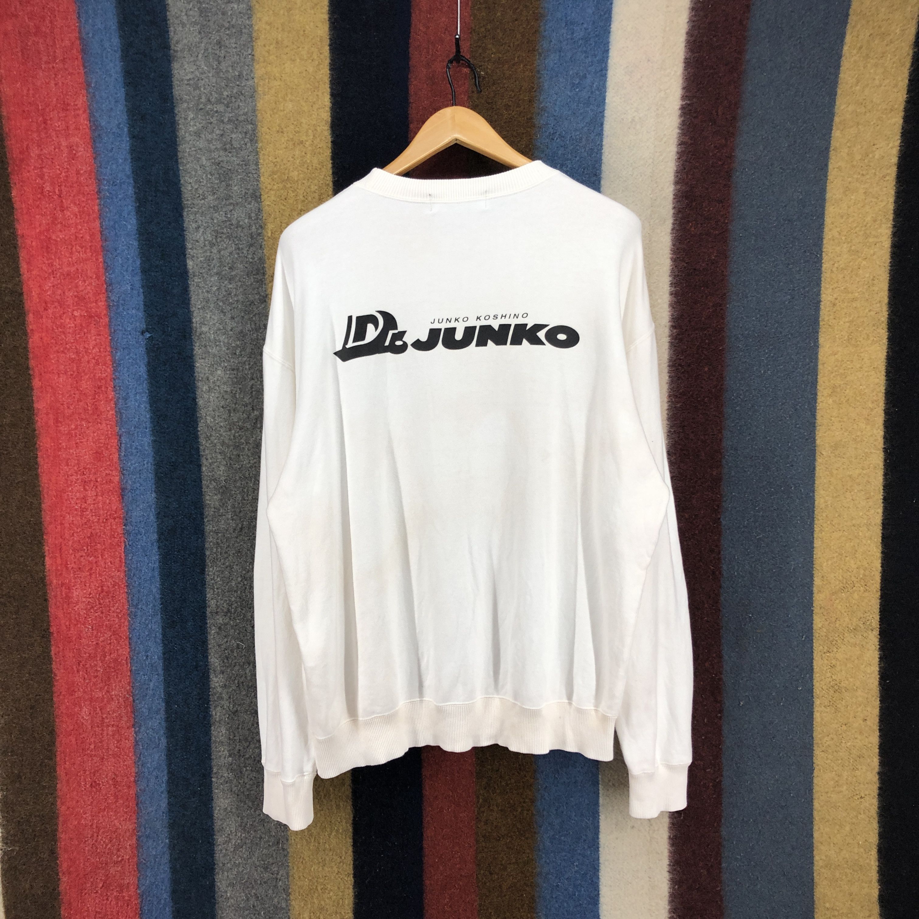 Japanese Brand DR JUNKO JUNKO KOSHINO Crew Neck Sweatshirt #0639/AB Size US L / EU 52-54 / 3 - 1 Thumbnail