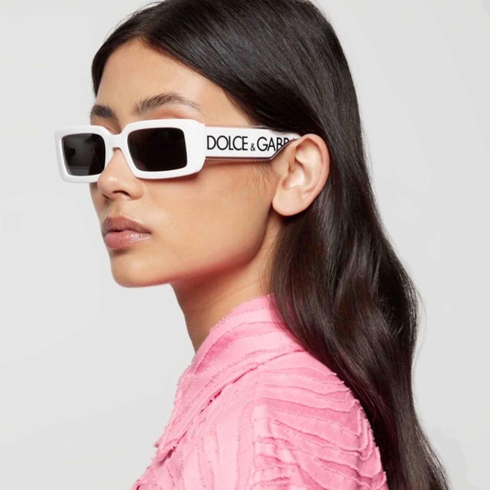 NEW DOLCE&GABBANA DG6186 331287 WHITE DARK GREY LENS AUTHENTIC SUNGLASSES Dolce & Gabbana NEW DOLCE & GABBANA DG6186 - 331287 White  main image 2