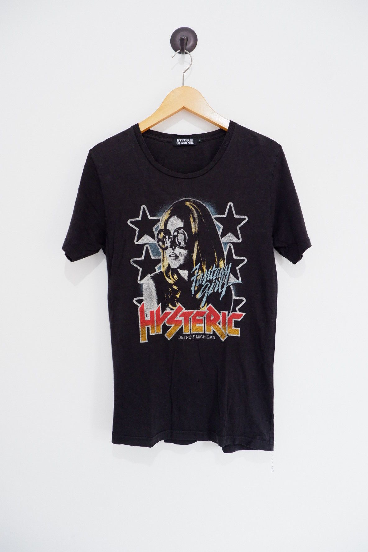 image of Vintage Hysteric Glamour Fantasy Girl T Shirt in Black, Men's (Size Small)
