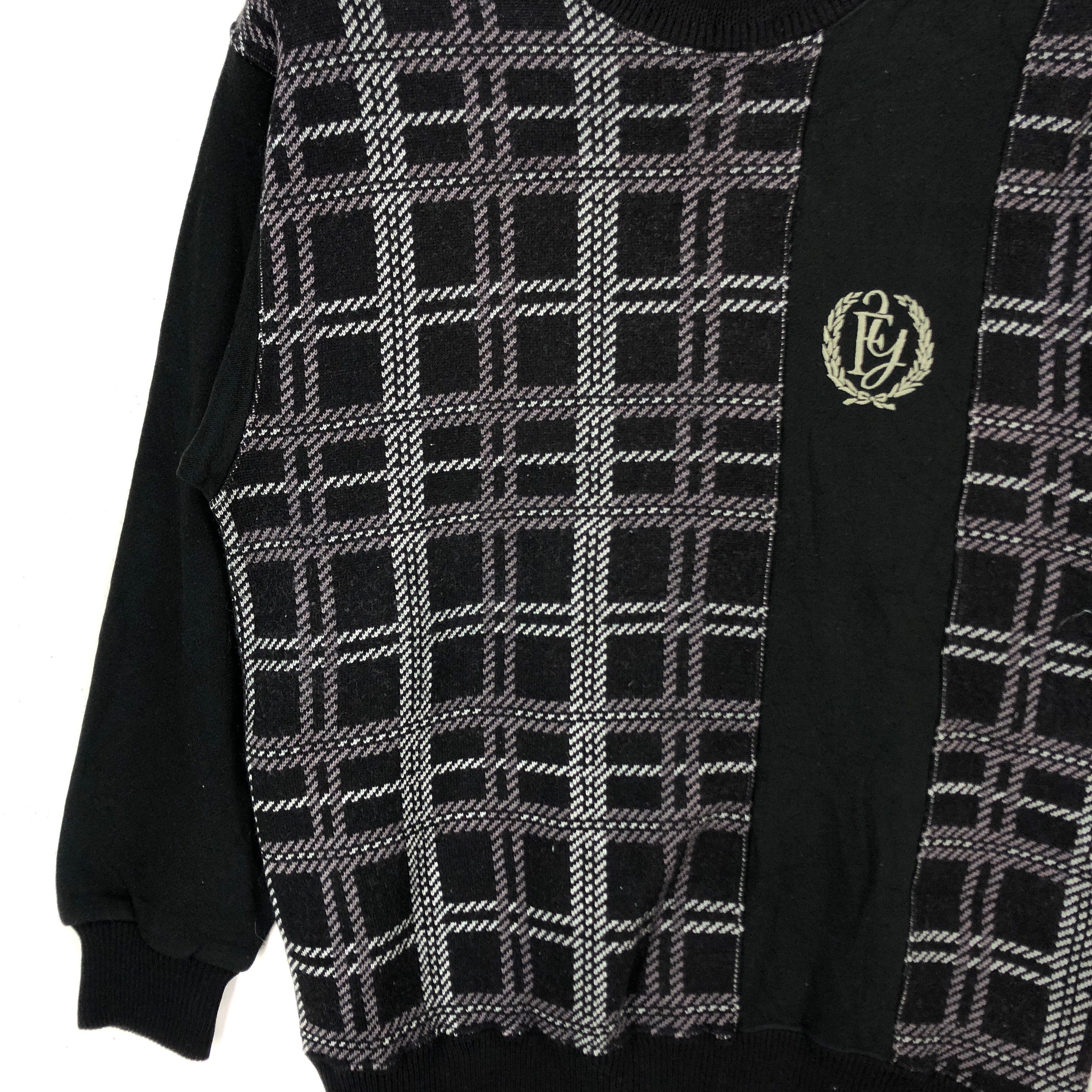 RENOWN PLUS C RENOWN Crew Neck Checker Sweatshirt #1572-58 Size US M / EU 48-50 / 2 - 2 Thumbnail