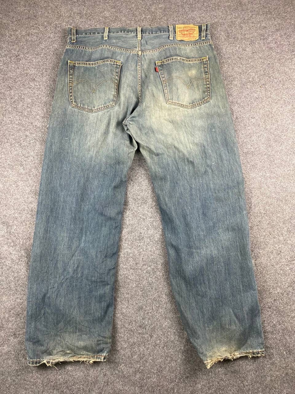 image of 584 Loose Straight Slightly Distressed Denim, Men's (Size 42)