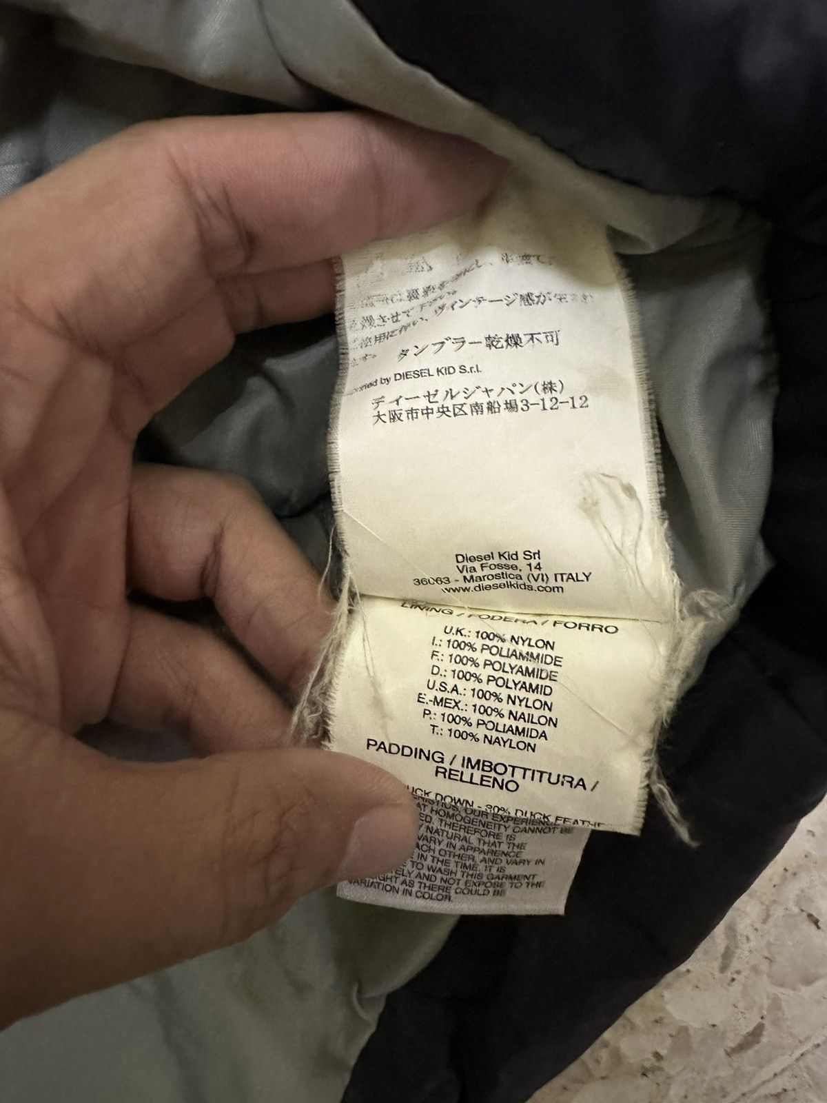 Diesel × Diesel Black Gold Diesel Puffer Jacket Design With Hoodie Size US XL / EU 56 / 4 - 8 Thumbnail