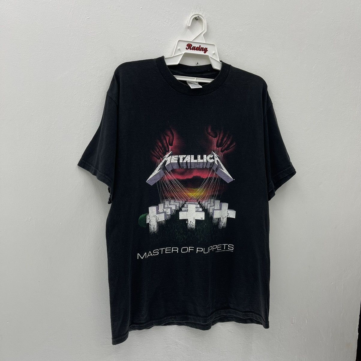 Band Tees Metallica Master Of Puppets Vintage 90s Rock Band T-Shirt Size US L / EU 52-54 / 3 - 4 Thumbnail