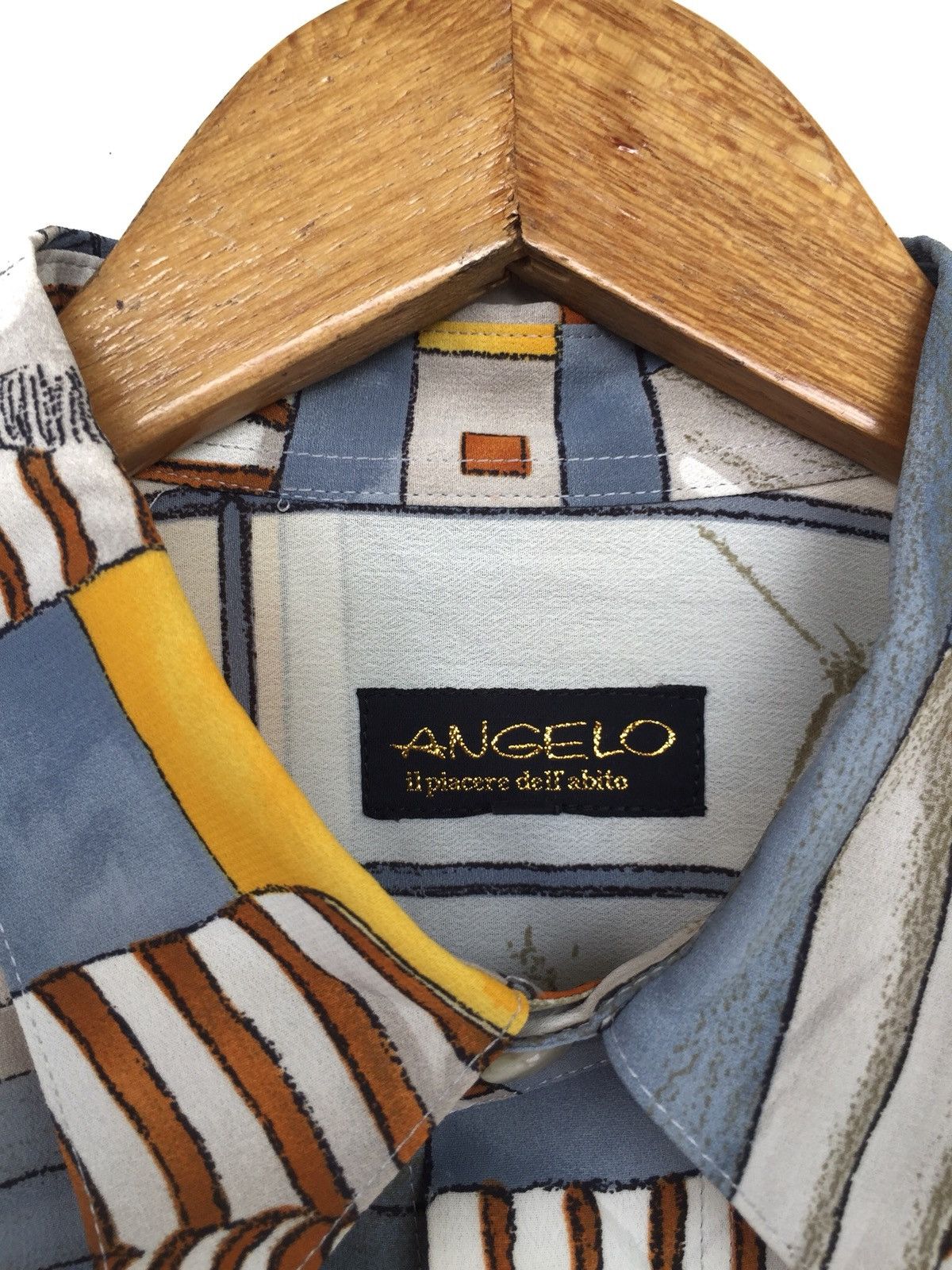 Yoshiyuki Konishi Angelo Overprinted Home Panoramas Polyester Button Up Shirt Size US L / EU 52-54 / 3 - 6 Thumbnail