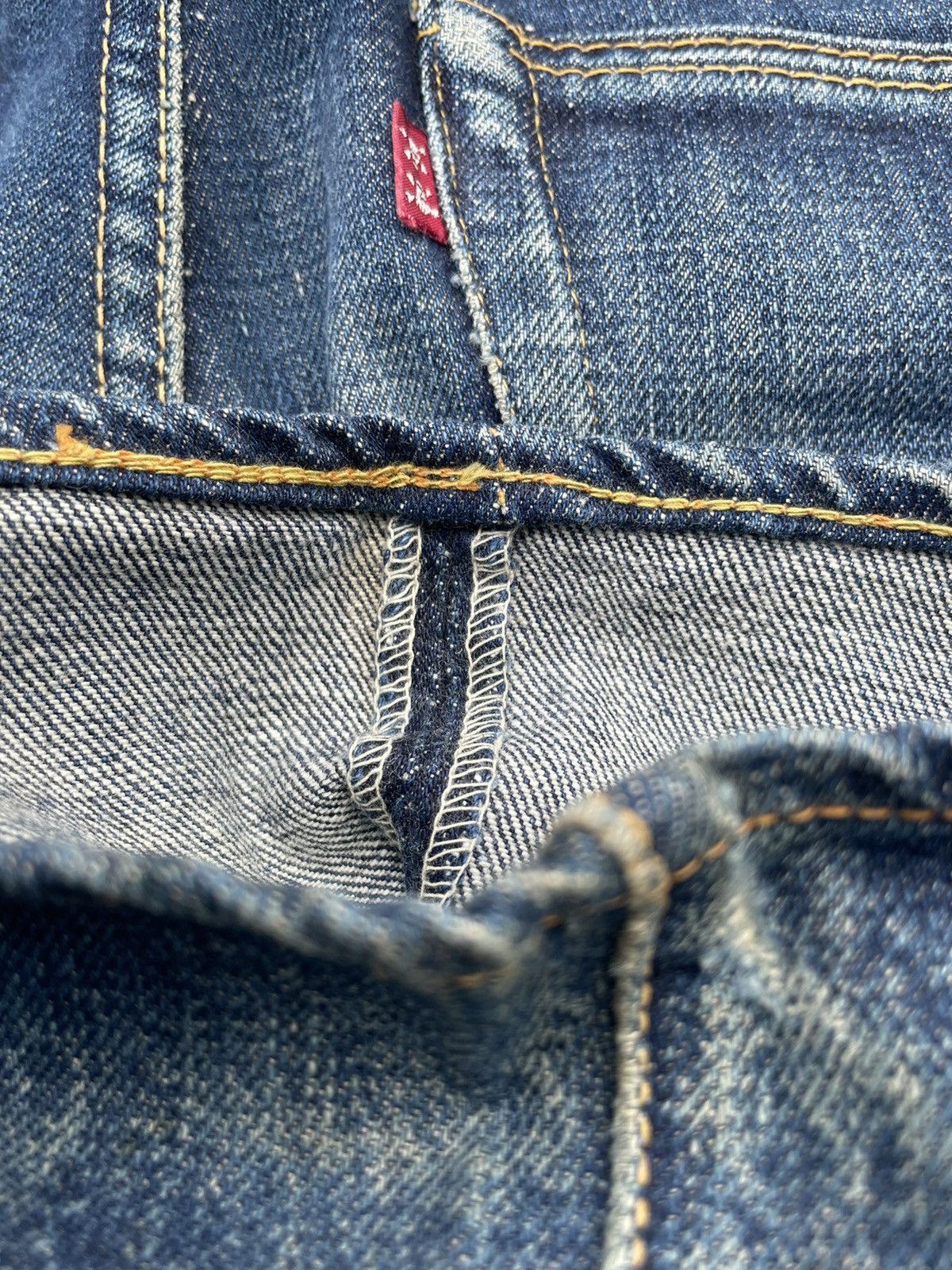Japanese Brand Skull Jeans by Analchemist Vintage Aging Distressed Denim Size US 31 - 13 Thumbnail