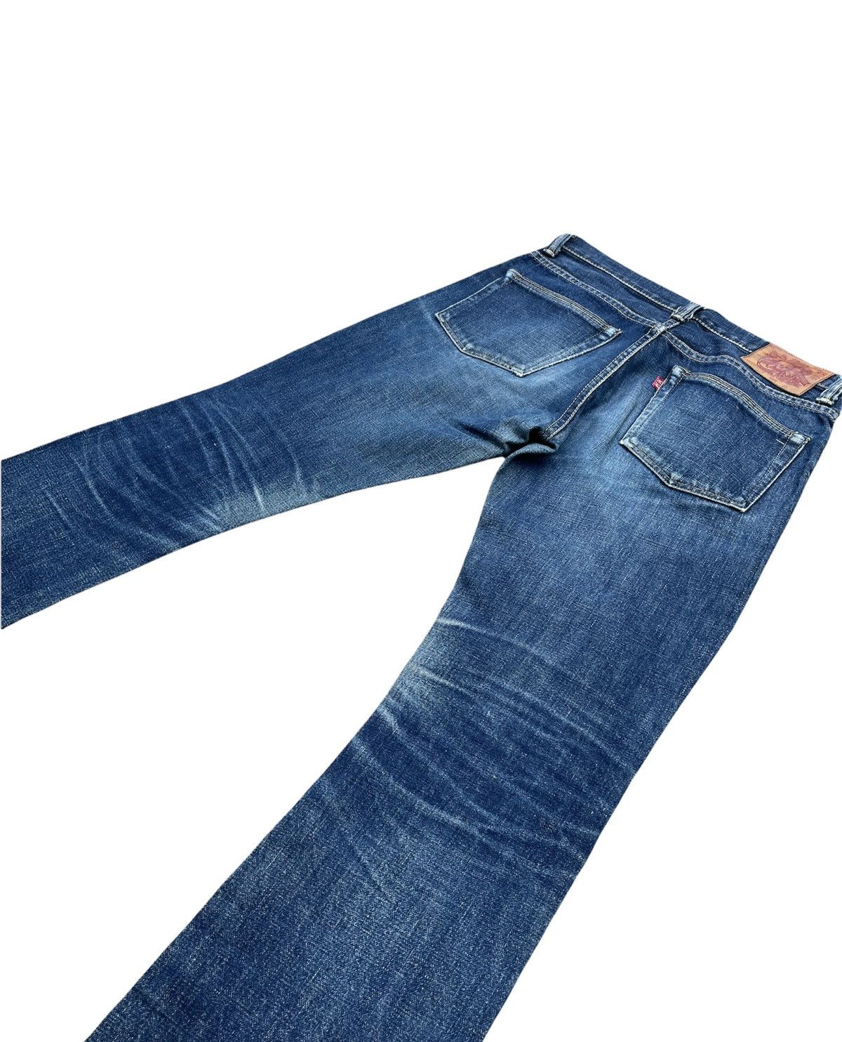 Japanese Brand Skull Jeans by Analchemist Vintage Aging Distressed Denim Size US 31 - 10 Thumbnail