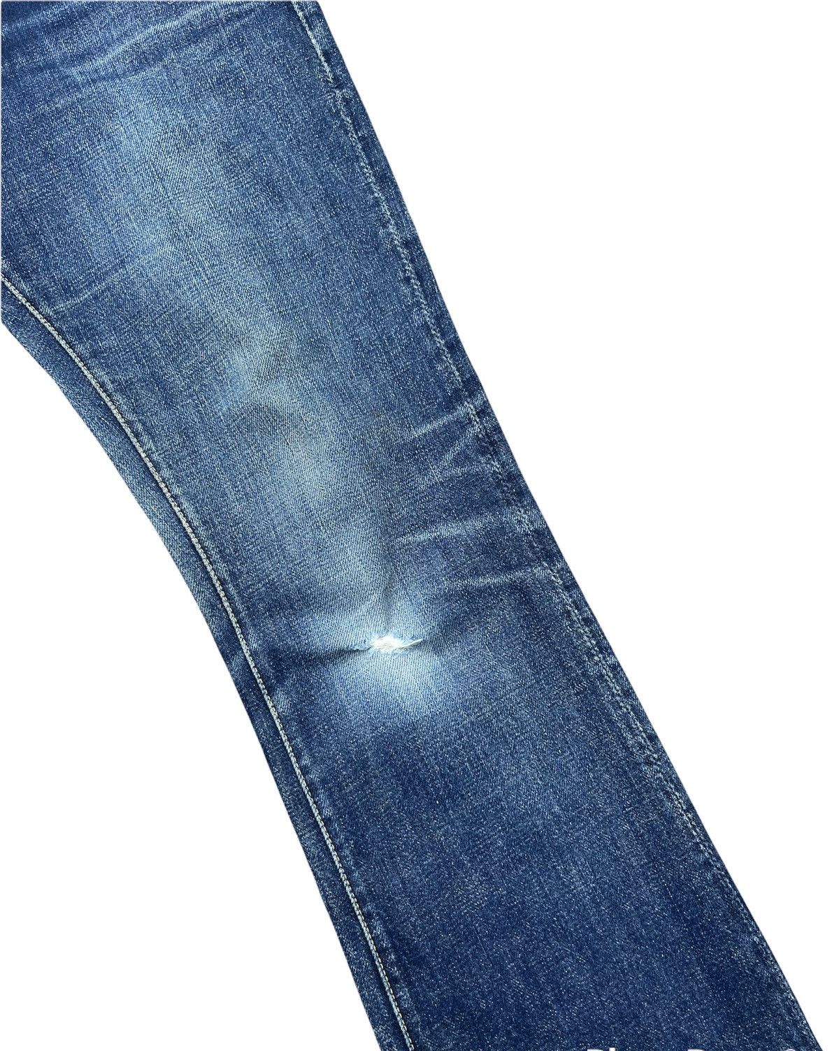 Japanese Brand Skull Jeans by Analchemist Vintage Aging Distressed Denim Size US 31 - 5 Thumbnail