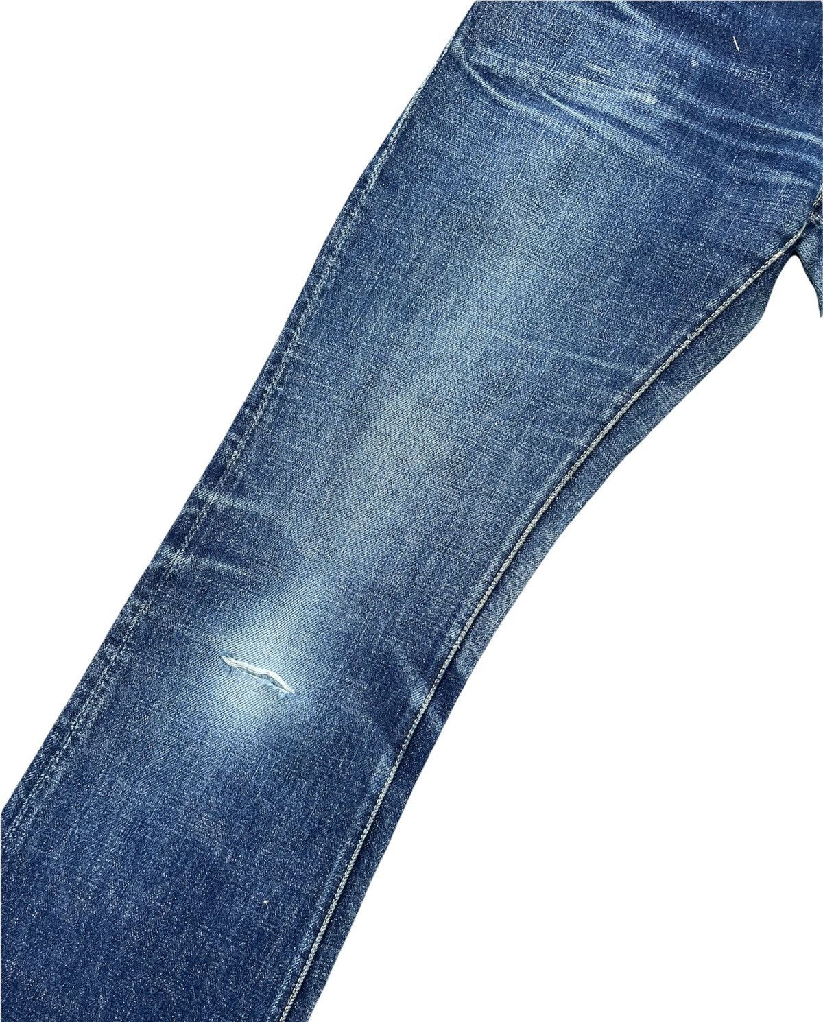 Japanese Brand Skull Jeans by Analchemist Vintage Aging Distressed Denim Size US 31 - 6 Thumbnail
