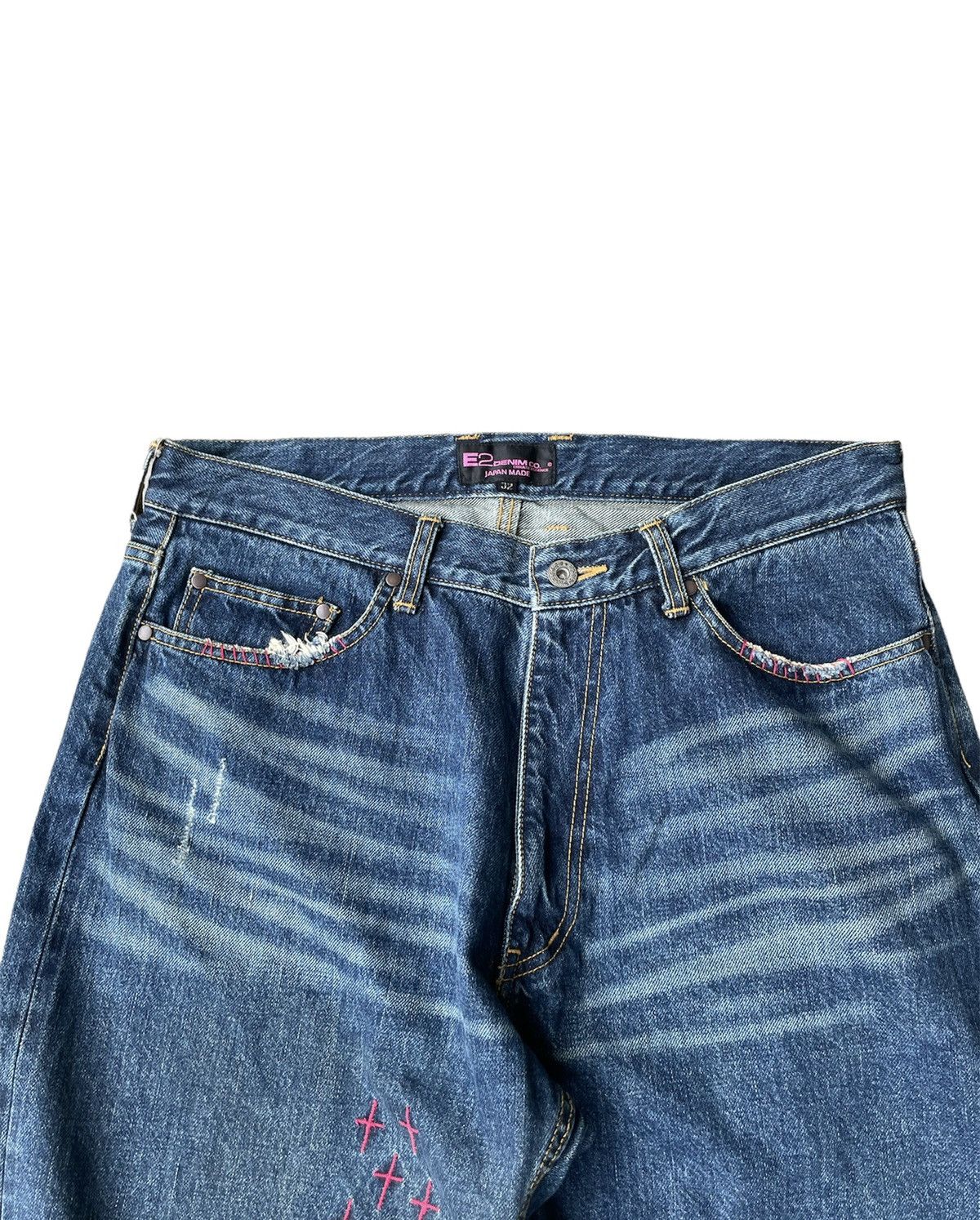 Japanese Brand × Vintage E2 Denim Japan Made Selvedge Denim Size US 34 / EU 50 - 8 Thumbnail