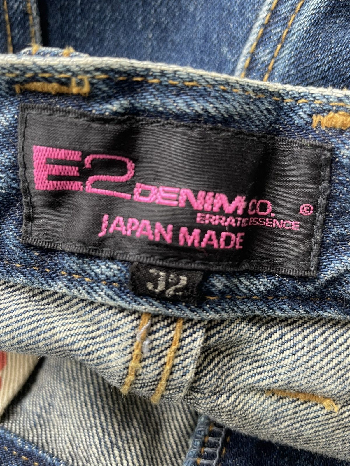 Japanese Brand × Vintage E2 Denim Japan Made Selvedge Denim Size US 34 / EU 50 - 23 Thumbnail