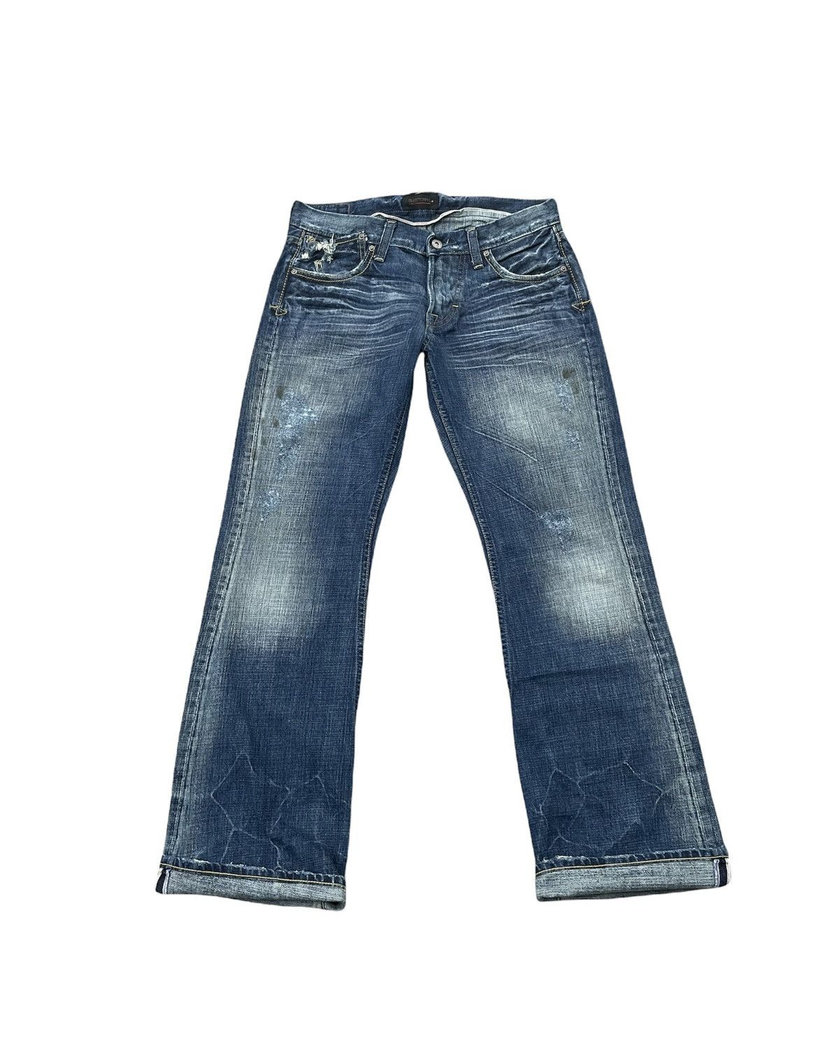 Japanese Brand Sweet CAMEL Flare Half Selvedge Custom Denim Size US 31 - 1 Thumbnail