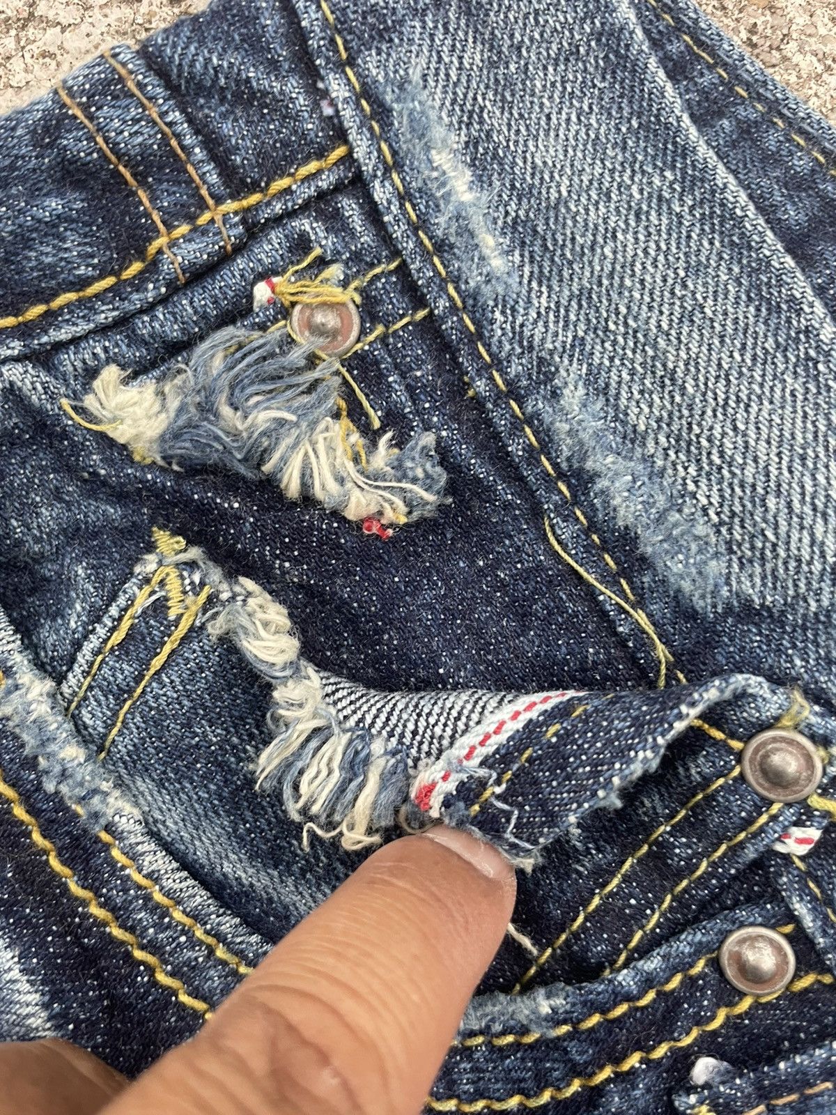 Japanese Brand Sweet CAMEL Flare Half Selvedge Custom Denim Size US 31 - 21 Thumbnail