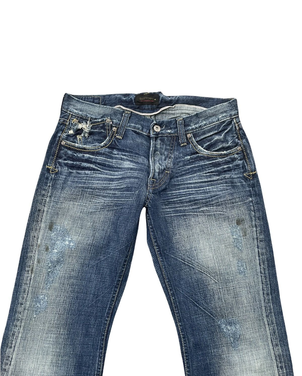Japanese Brand Sweet CAMEL Flare Half Selvedge Custom Denim Size US 31 - 4 Thumbnail