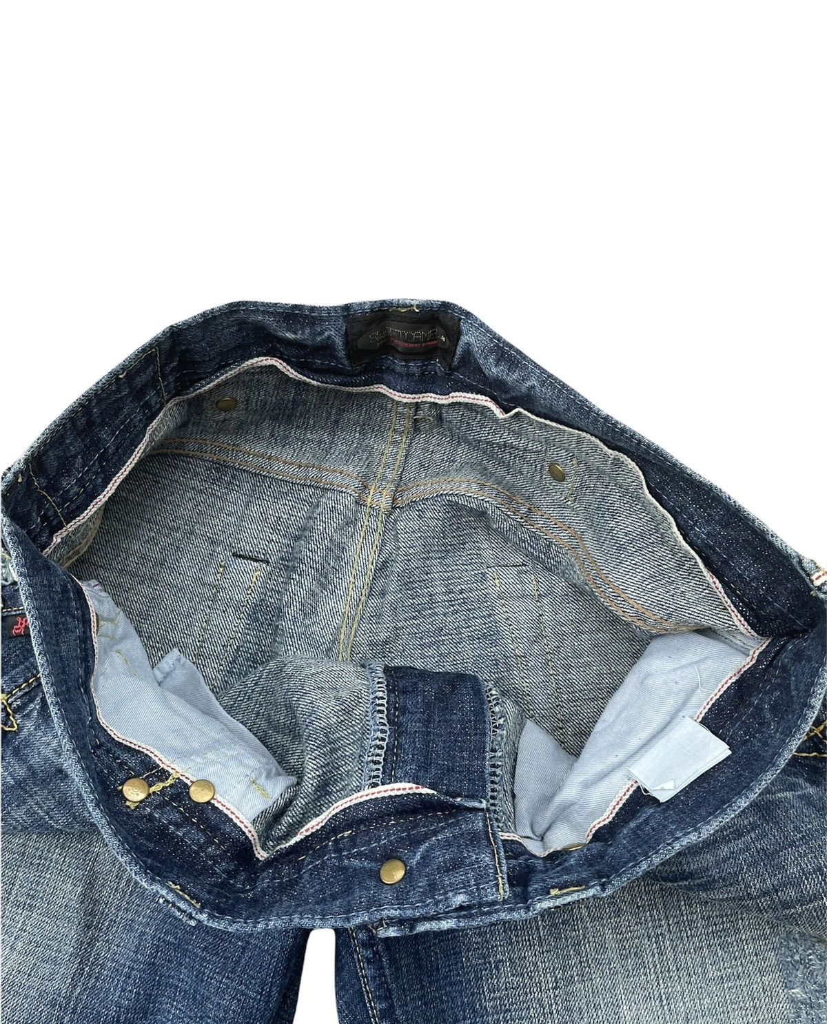 Japanese Brand Sweet CAMEL Flare Half Selvedge Custom Denim Size US 31 - 9 Thumbnail