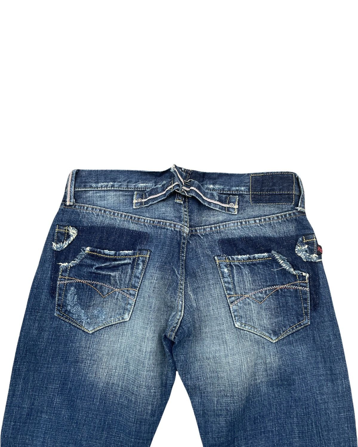 Japanese Brand Sweet CAMEL Flare Half Selvedge Custom Denim Size US 31 - 13 Thumbnail