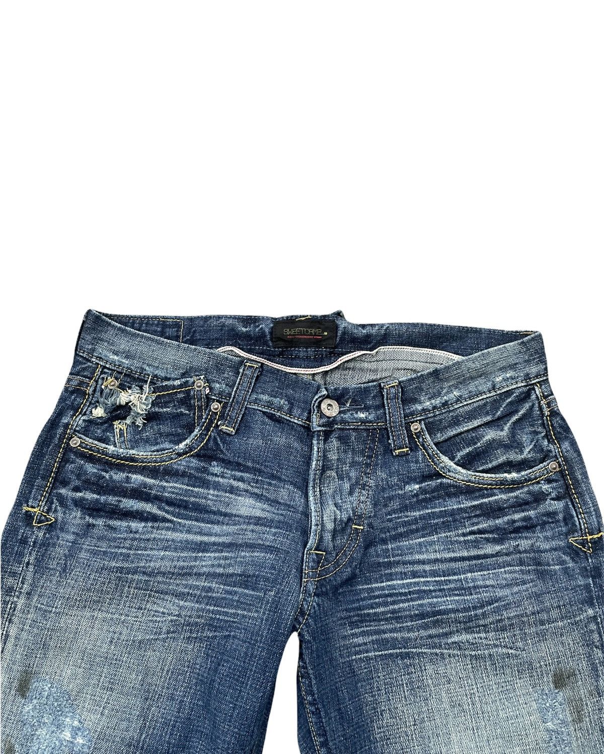 Japanese Brand Sweet CAMEL Flare Half Selvedge Custom Denim Size US 31 - 7 Thumbnail