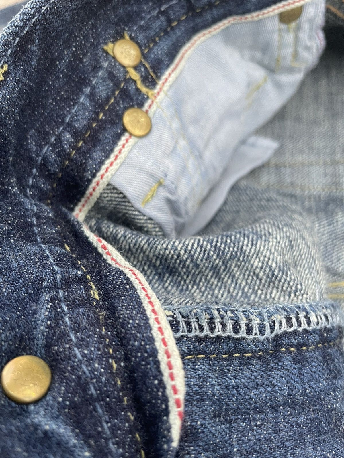 Japanese Brand Sweet CAMEL Flare Half Selvedge Custom Denim Size US 31 - 20 Thumbnail