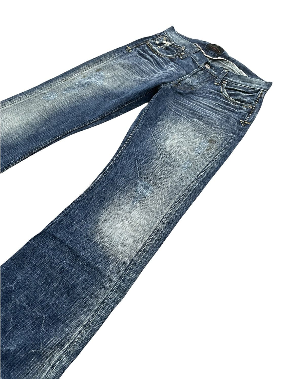 Japanese Brand Sweet CAMEL Flare Half Selvedge Custom Denim Size US 31 - 2 Thumbnail