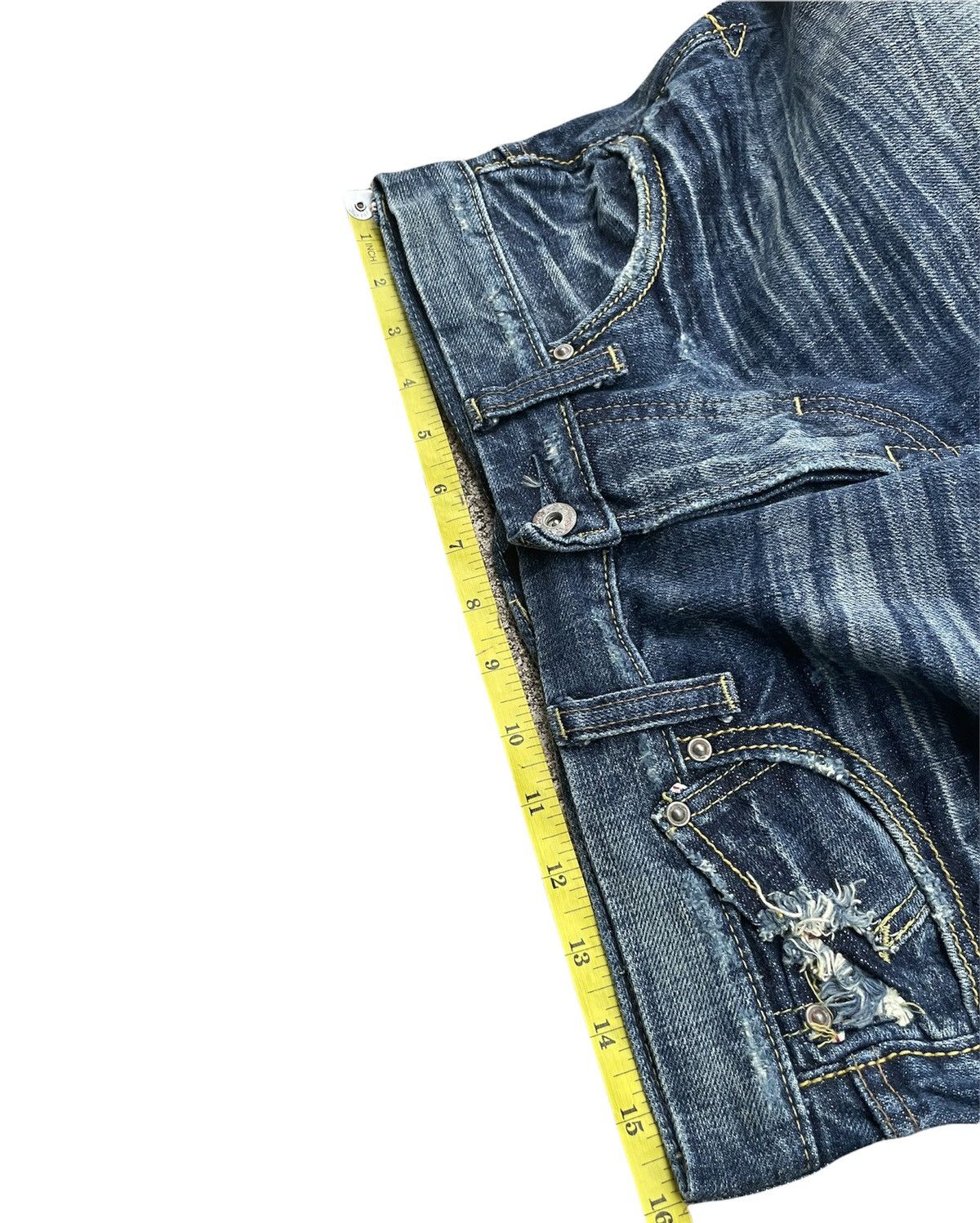 Japanese Brand Sweet CAMEL Flare Half Selvedge Custom Denim Size US 31 - 10 Thumbnail