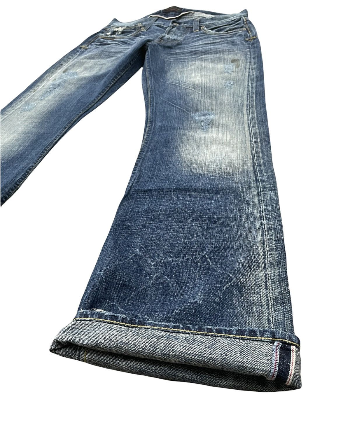 Japanese Brand Sweet CAMEL Flare Half Selvedge Custom Denim Size US 31 - 3 Thumbnail