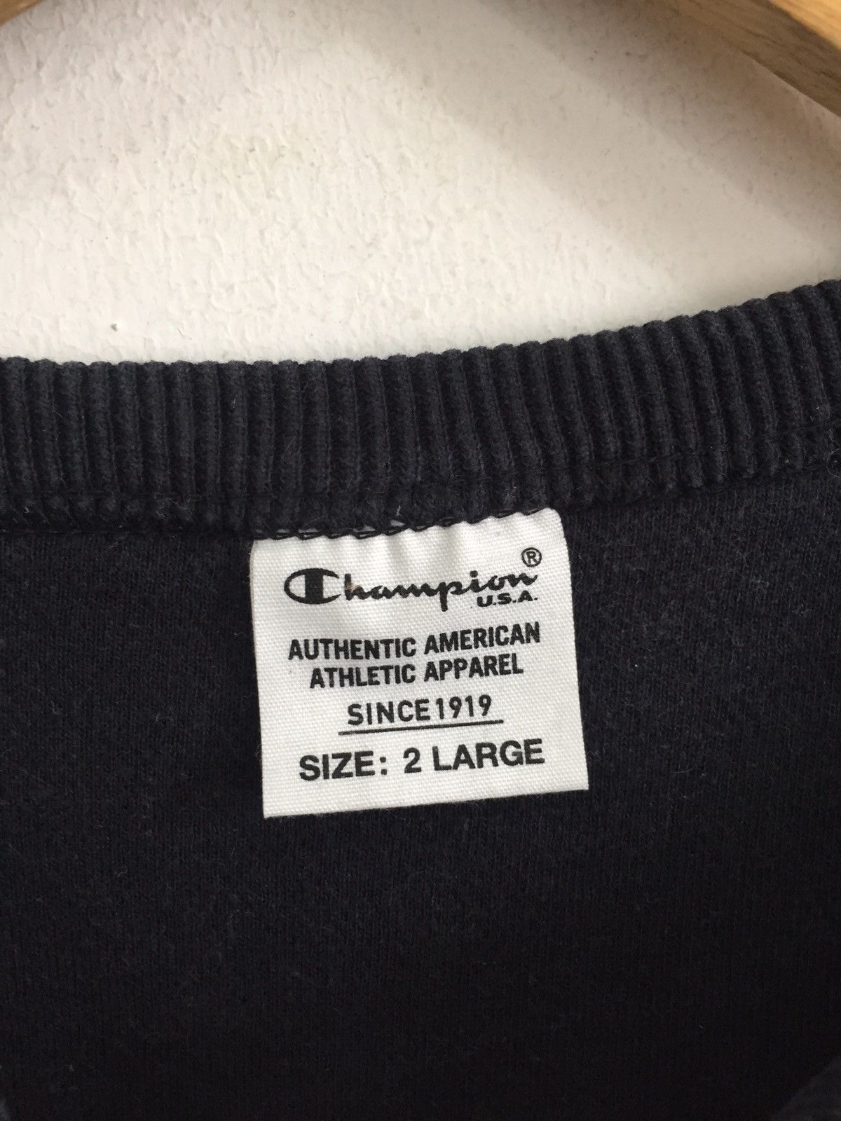 Champion HEAT🔥90s Champion Spellout Black Oversized Jumper Size US XL / EU 56 / 4 - 5 Thumbnail