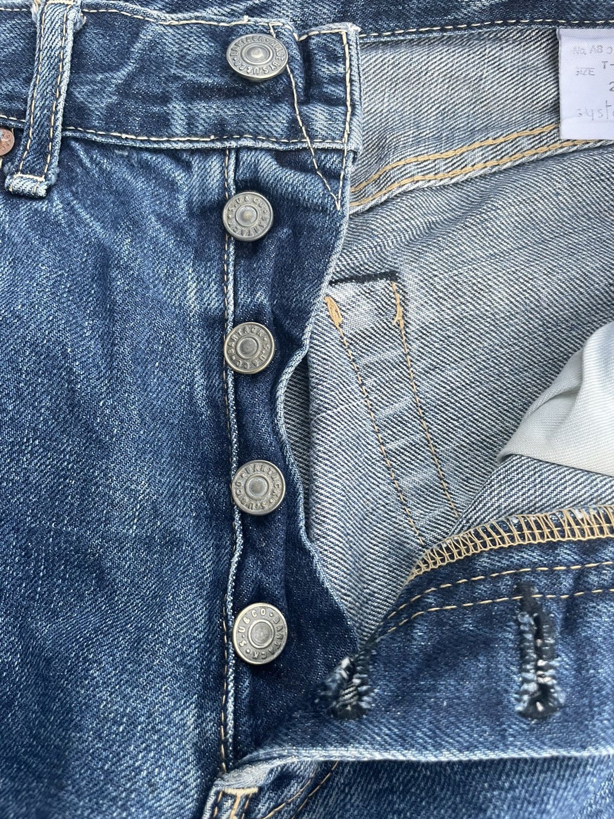 Japanese Brand × Vintage Vintage BARTACK Selvedge Denim Size US 28 / EU 44 - 17 Thumbnail