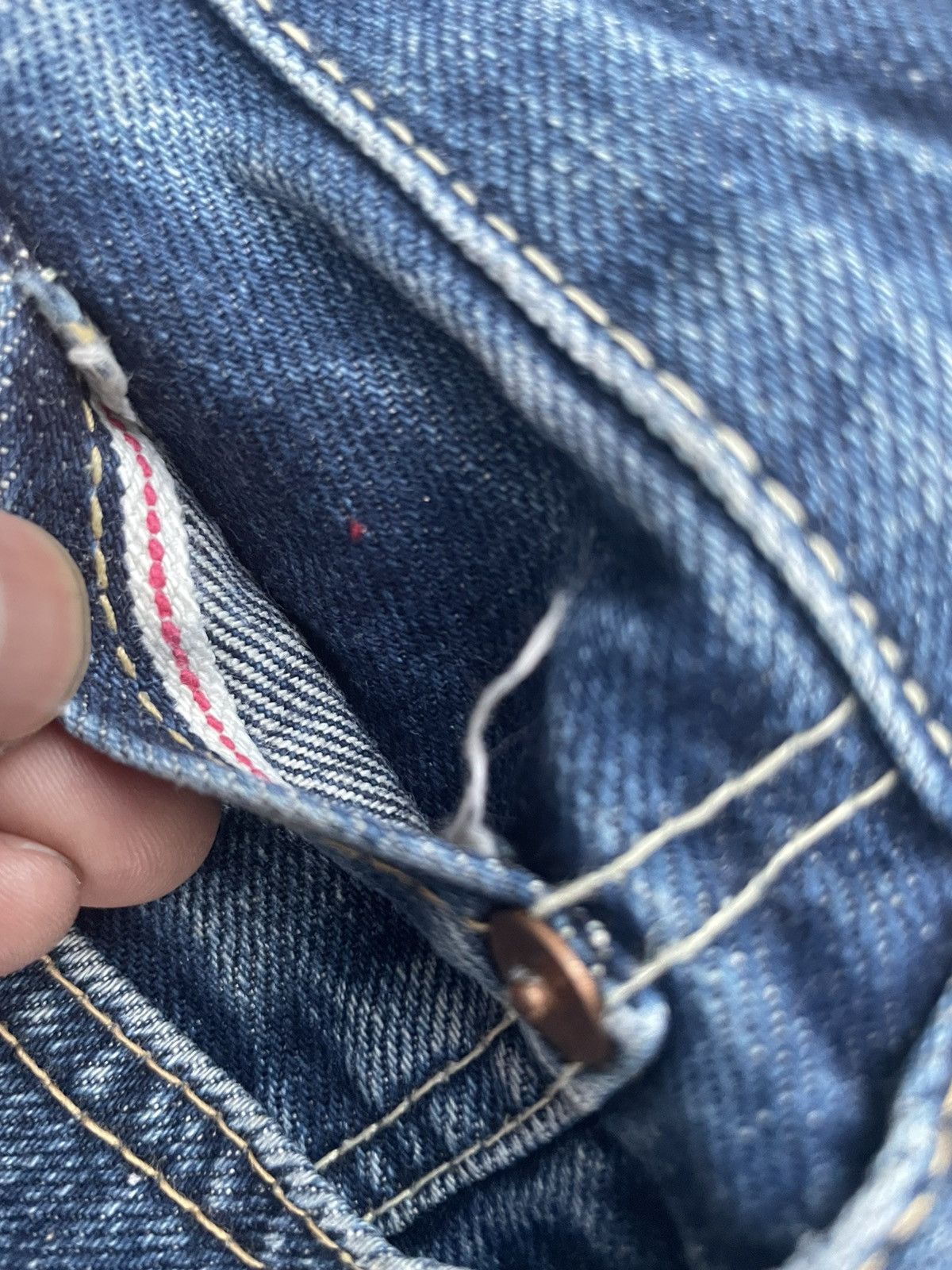 Japanese Brand × Vintage Vintage BARTACK Selvedge Denim Size US 28 / EU 44 - 15 Thumbnail