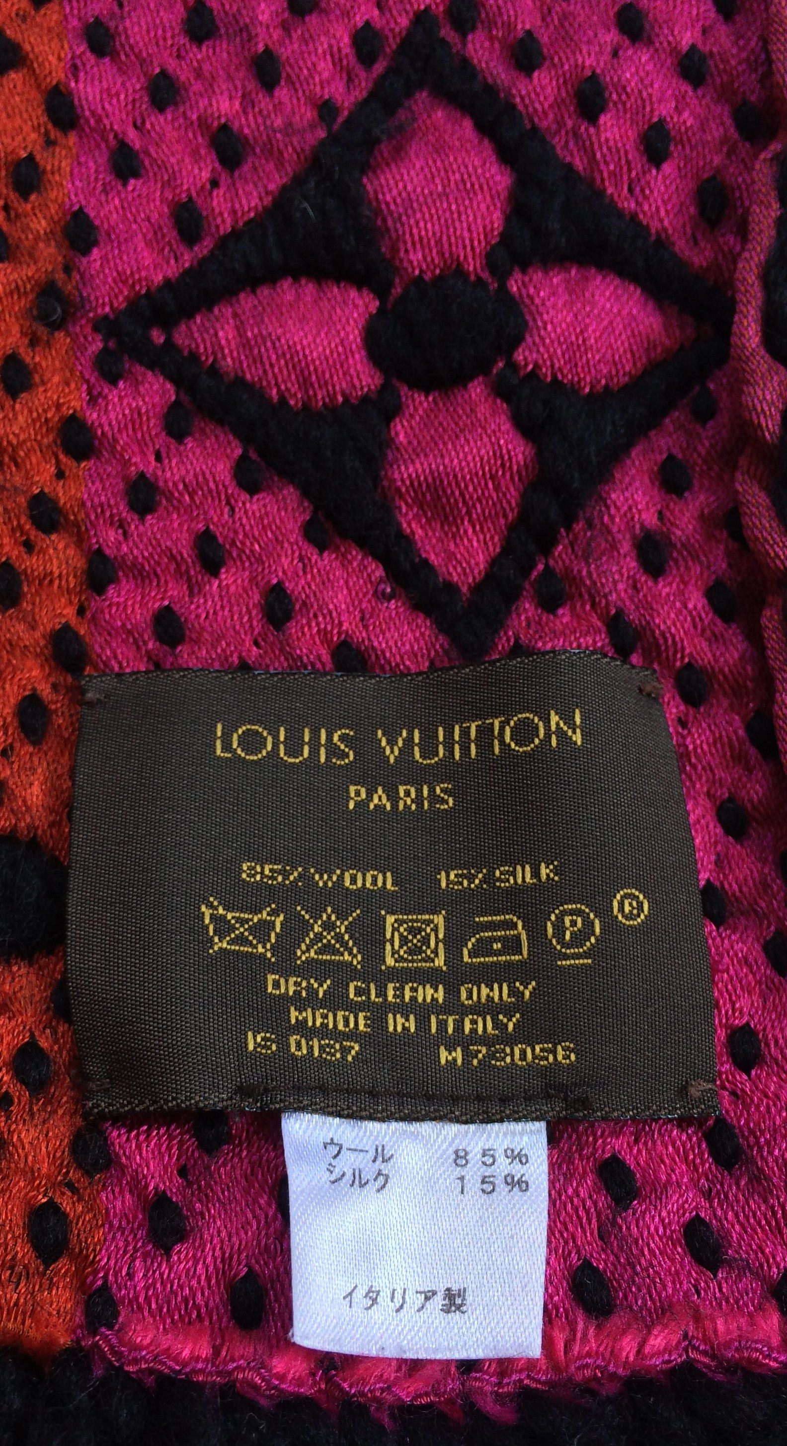 Louis Vuitton Louis Vuitton Logomania Multicolor Monogram Scarf Size ONE SIZE - 6 Thumbnail