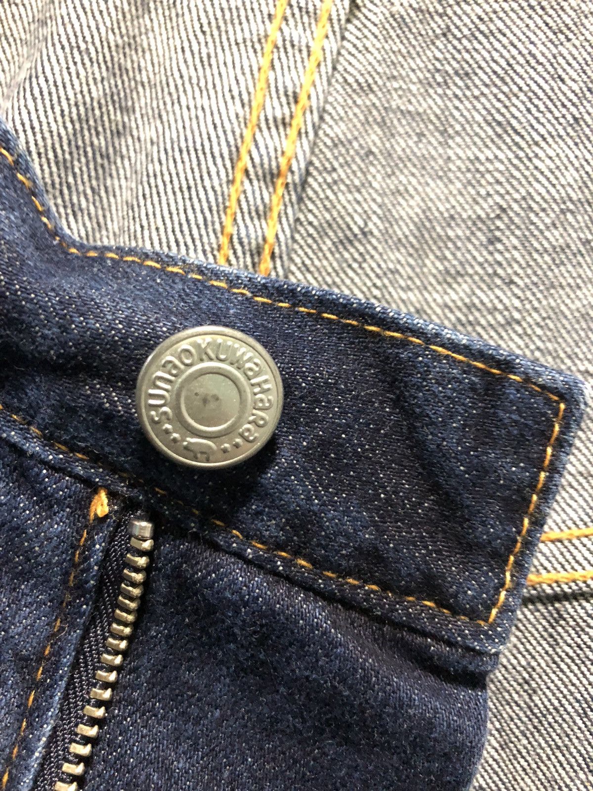 Issey Miyake SUNAOKUWAHARA BY ISSEY MIYAKE HIGH RISE BLUE DENIM JEANS Size US 30 / EU 46 - 7 Thumbnail