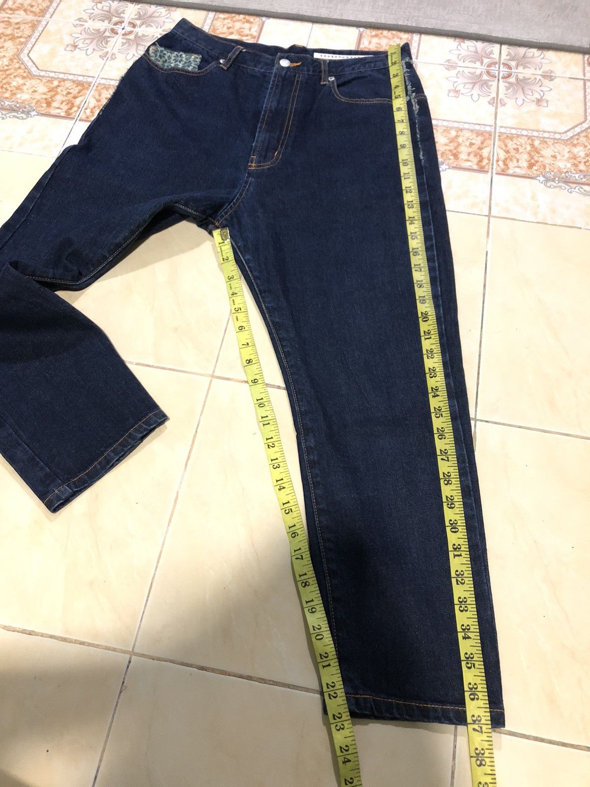 Issey Miyake SUNAOKUWAHARA BY ISSEY MIYAKE HIGH RISE BLUE DENIM JEANS Size US 30 / EU 46 - 12 Thumbnail