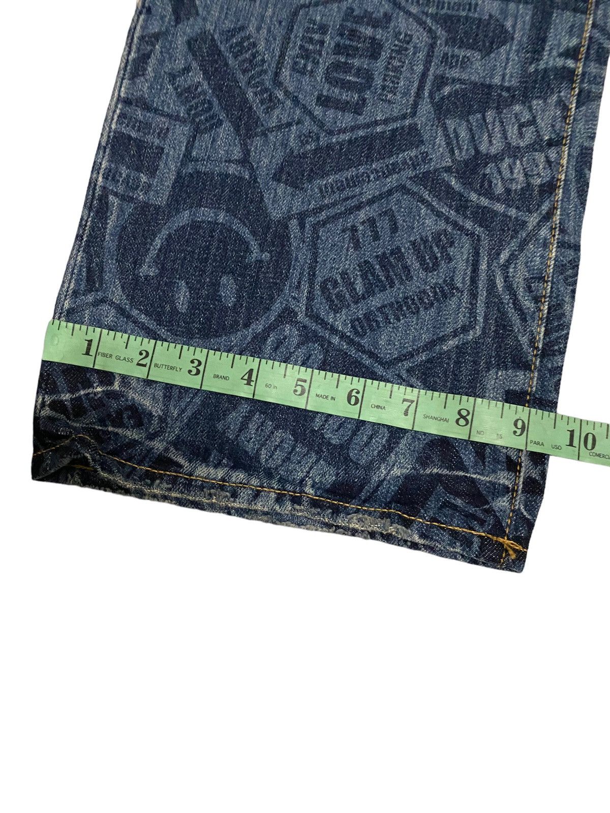 Japanese Brand × Vintage Offer‼️Vintage Co&Lu Fullprint Japanese Distress Denim Jeans Size US 34 / EU 50 - 9 Thumbnail