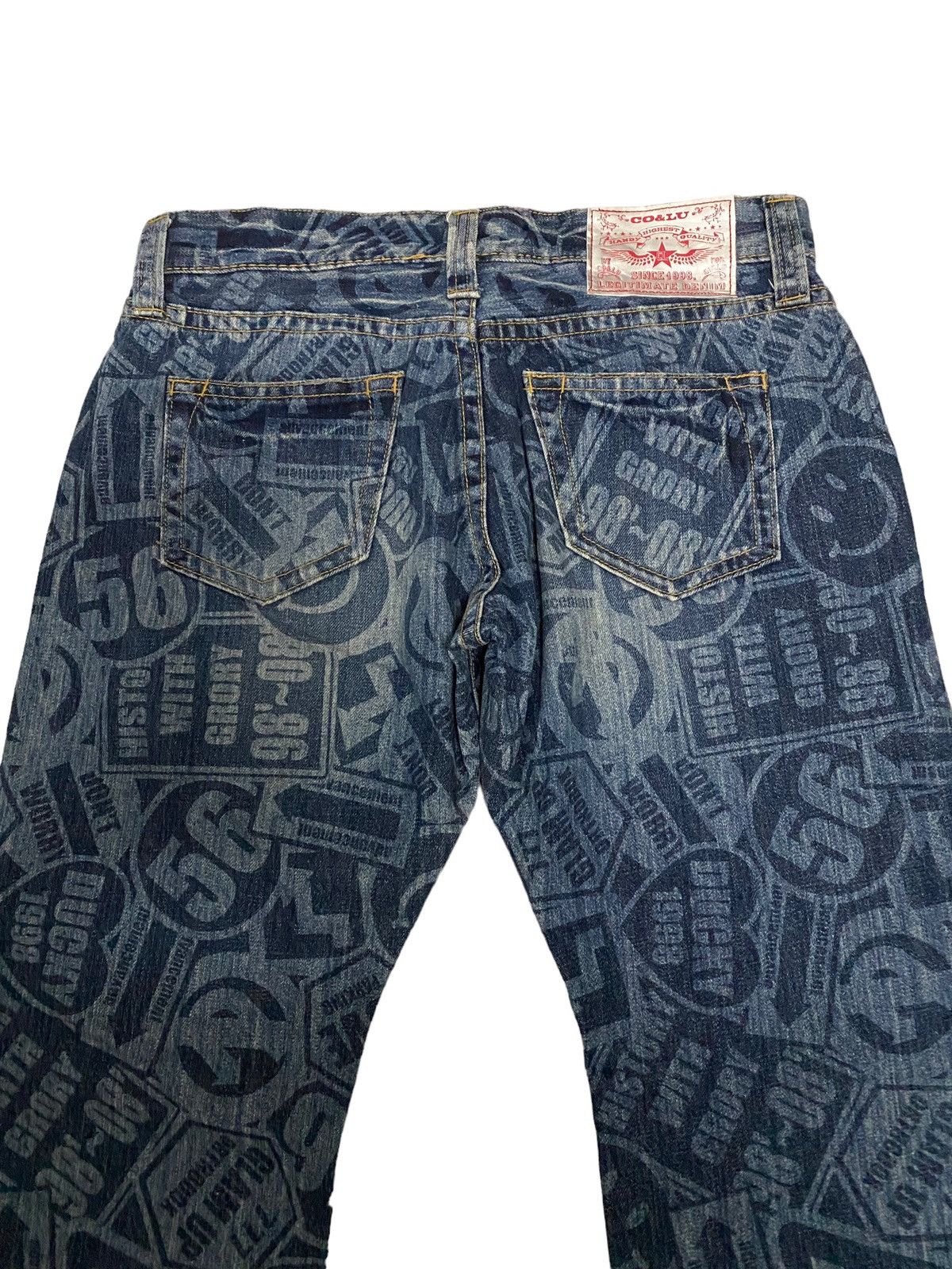 Japanese Brand × Vintage Offer‼️Vintage Co&Lu Fullprint Japanese Distress Denim Jeans Size US 34 / EU 50 - 4 Thumbnail