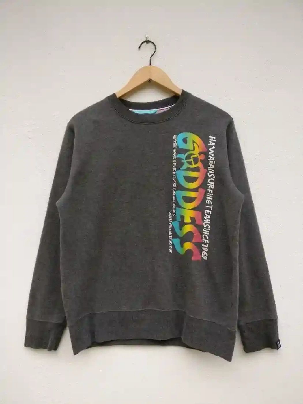 Vintage Vintage Team Goddess Hawaii Sweatshirt Pullover Jumper Size US M / EU 48-50 / 2 - 3 Thumbnail