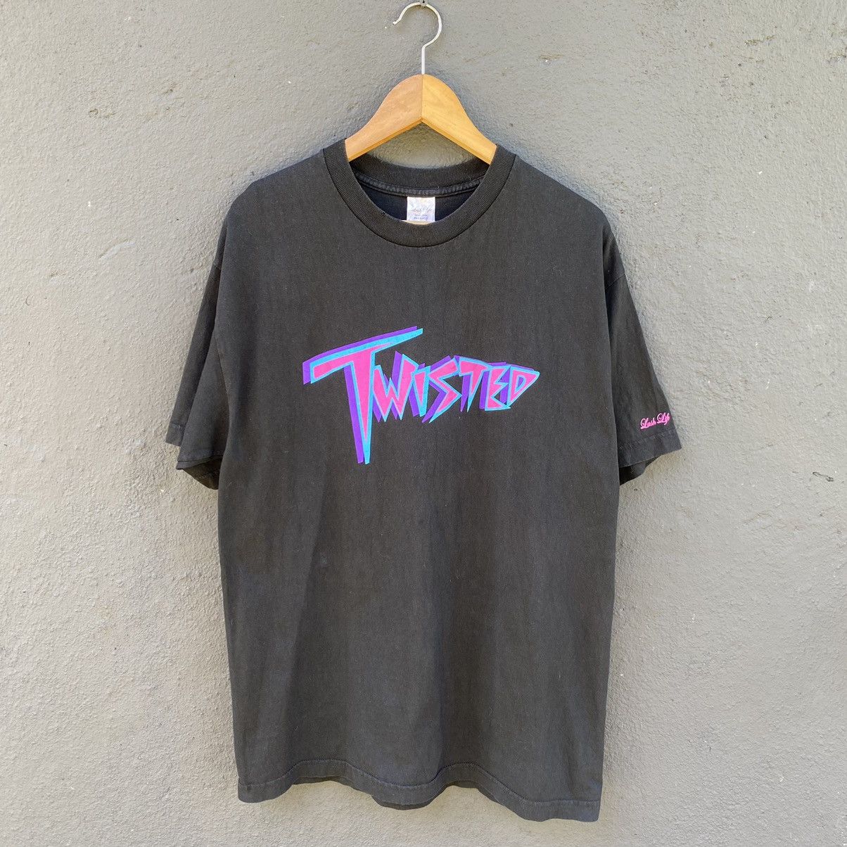 Vintage Thrashed Faded Lush Life Twisted Streetwear ERD GRUNGE TEE Size US L / EU 52-54 / 3 - 1 Thumbnail