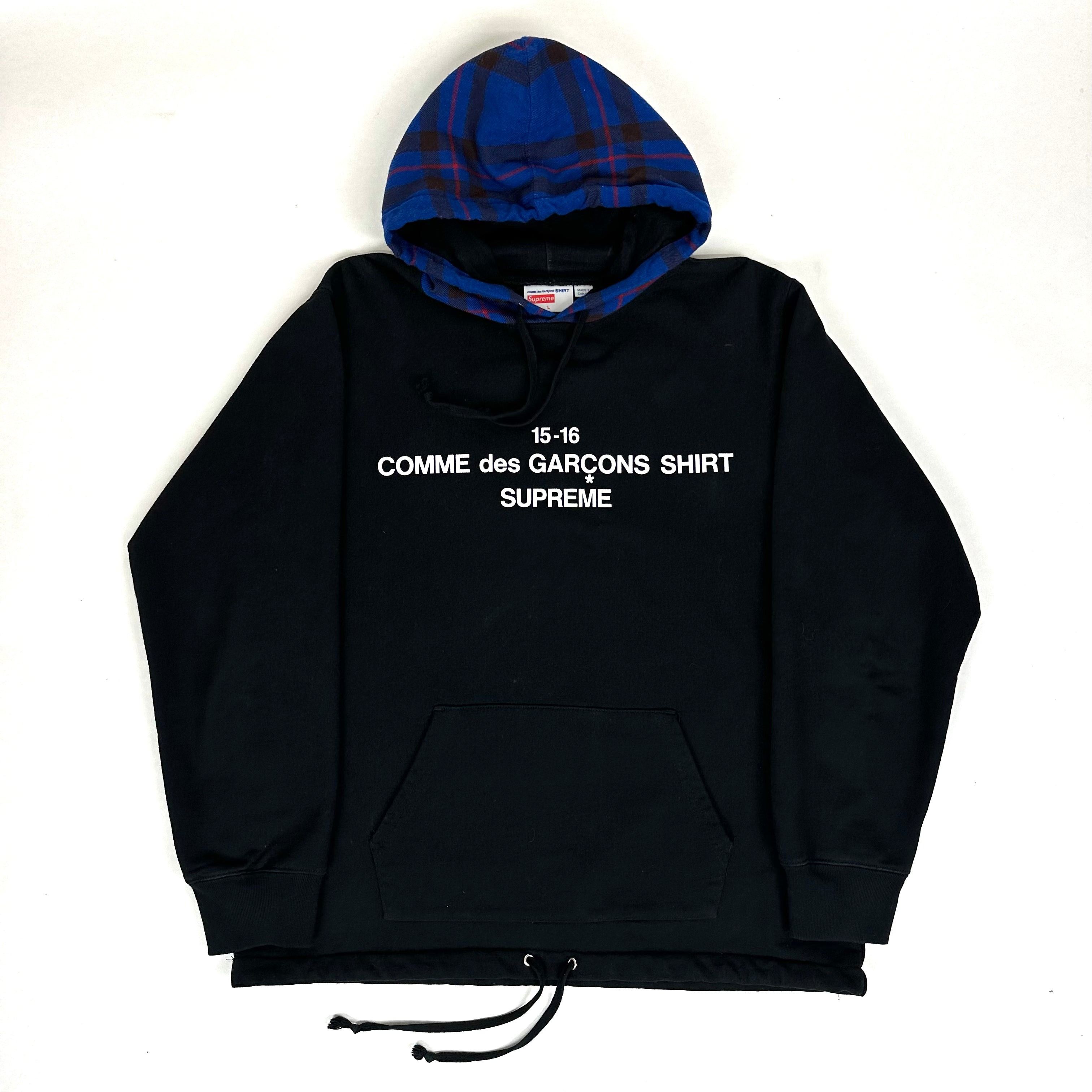 Comme des best sale garcons hoodie supreme