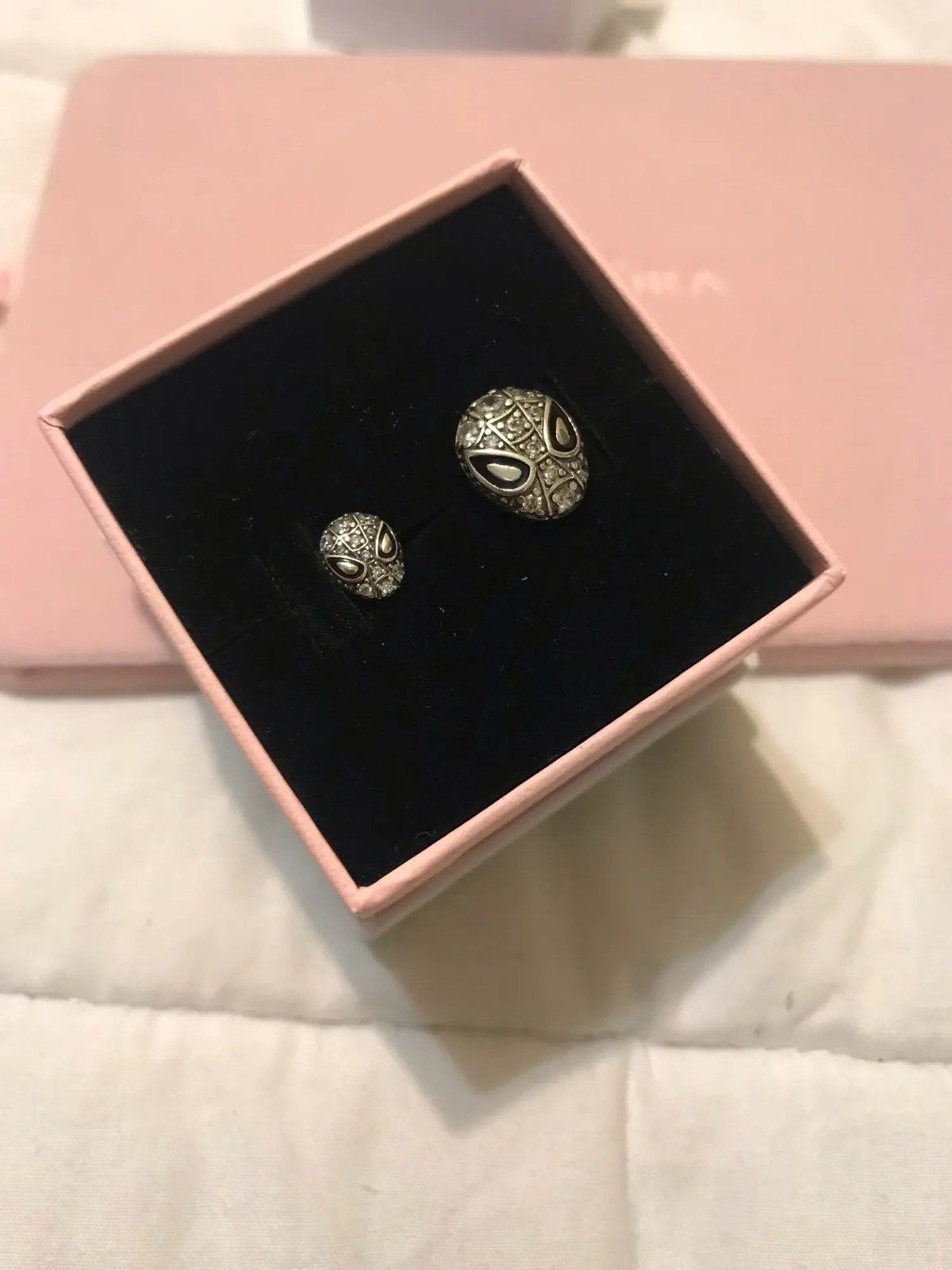 Other SpiderMan Mask Pave Stud Earrings Hoop Earring Size ONE SIZE - 2 Thumbnail