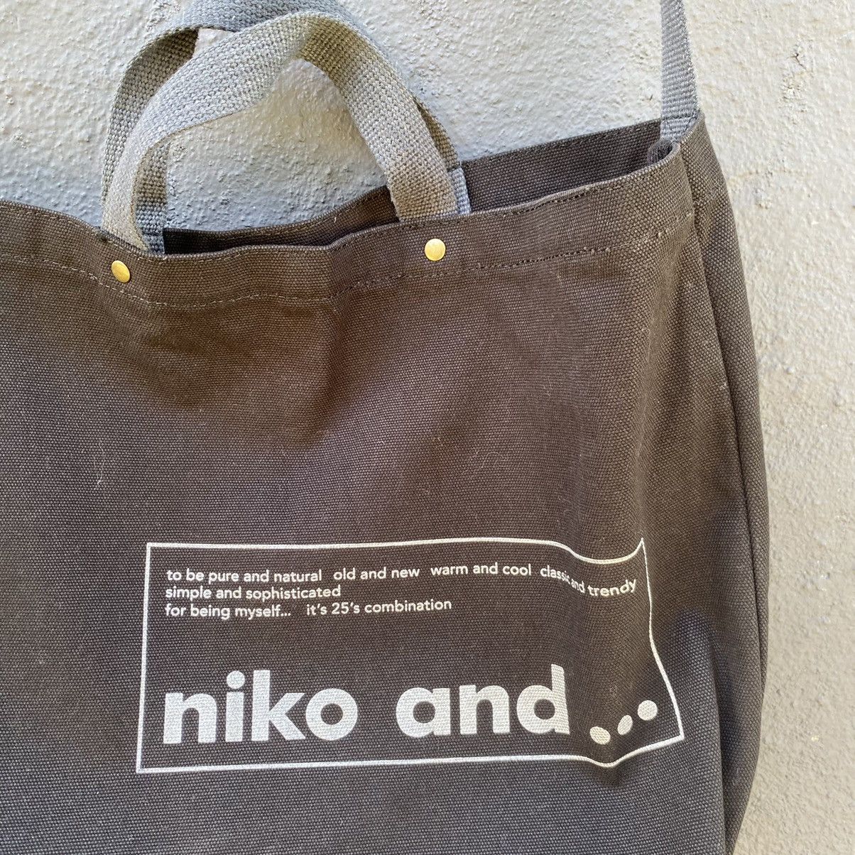 Japanese Brand Niko and Japanese Brand Sling Tote Bag ERD GRUNGE LGB Size ONE SIZE - 3 Thumbnail