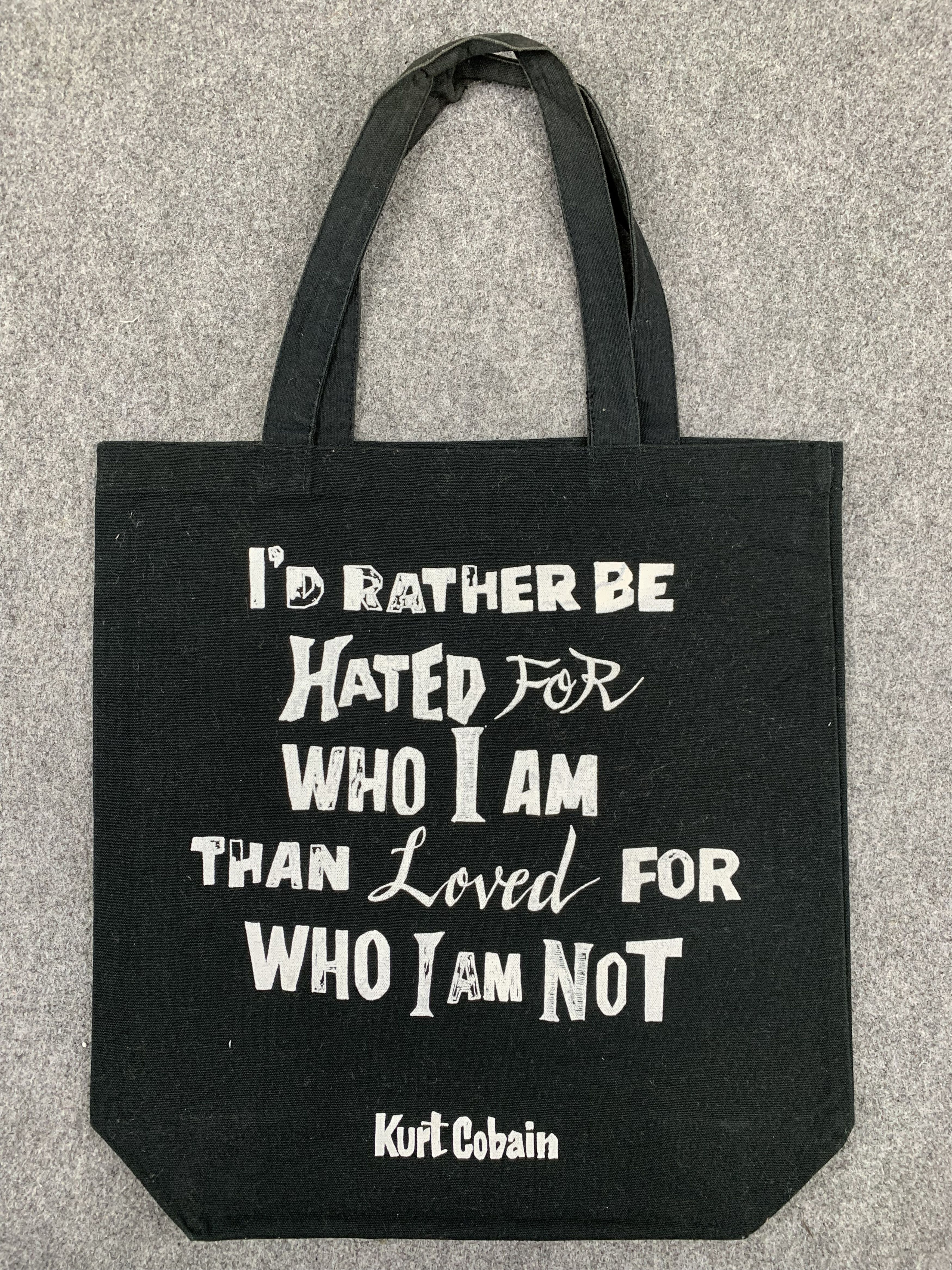 Vintage Vintage Kurt Cobain Quote Crossbody Bag Size ONE SIZE - 1 Thumbnail