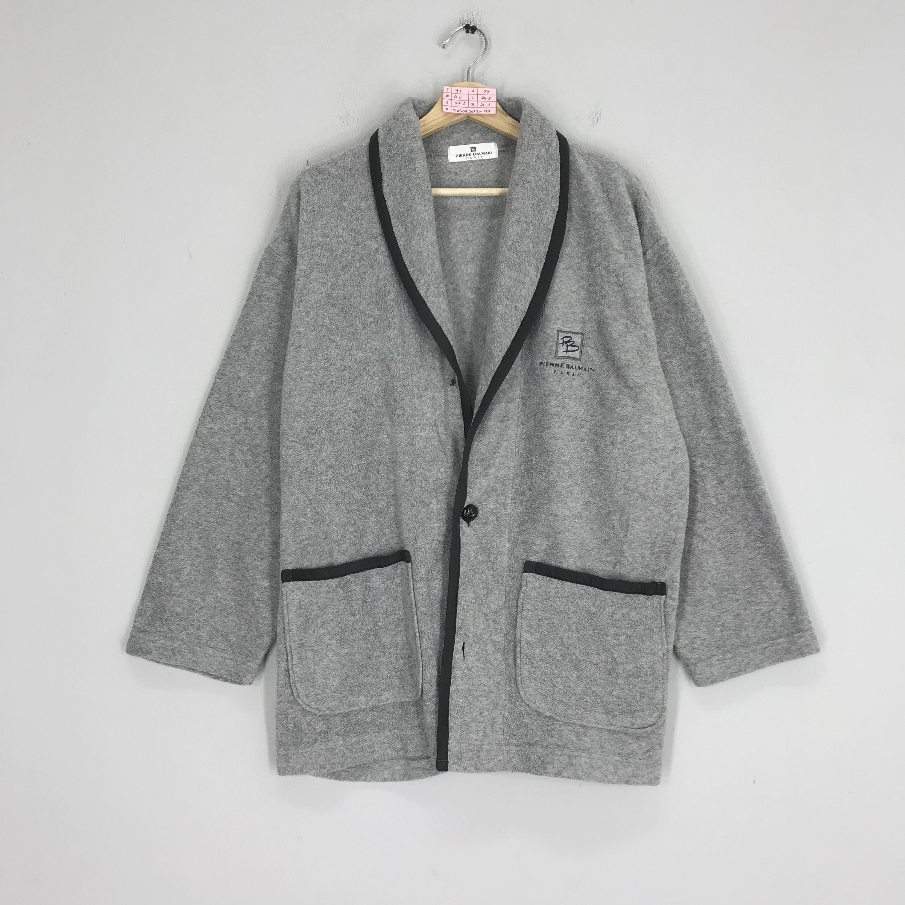 Japanese Brand Vintage Pierre Balmain Fleece Warmer Knitted Sweater Size US L / EU 52-54 / 3 - 1 Thumbnail