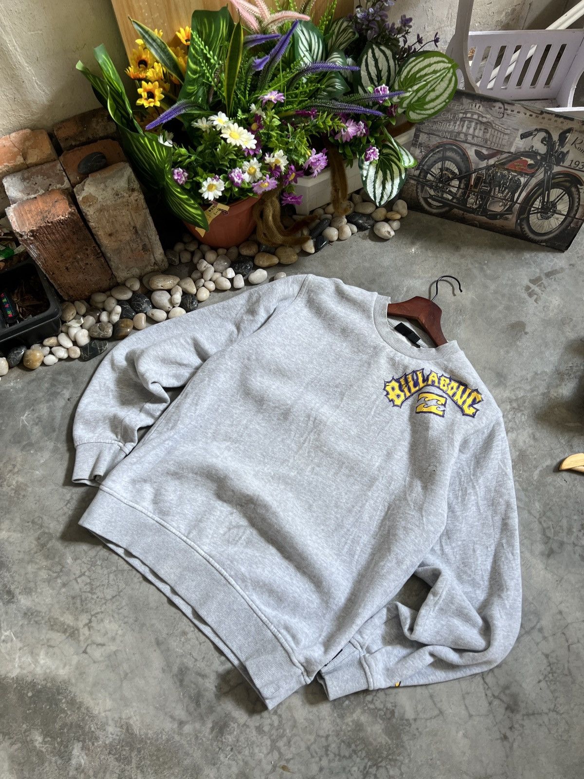 Billabong × Vintage Vintage 🏴‍☠️ 90s Bilabong Crewneck Sweatshirt Size US M / EU 48-50 / 2 - 8 Thumbnail