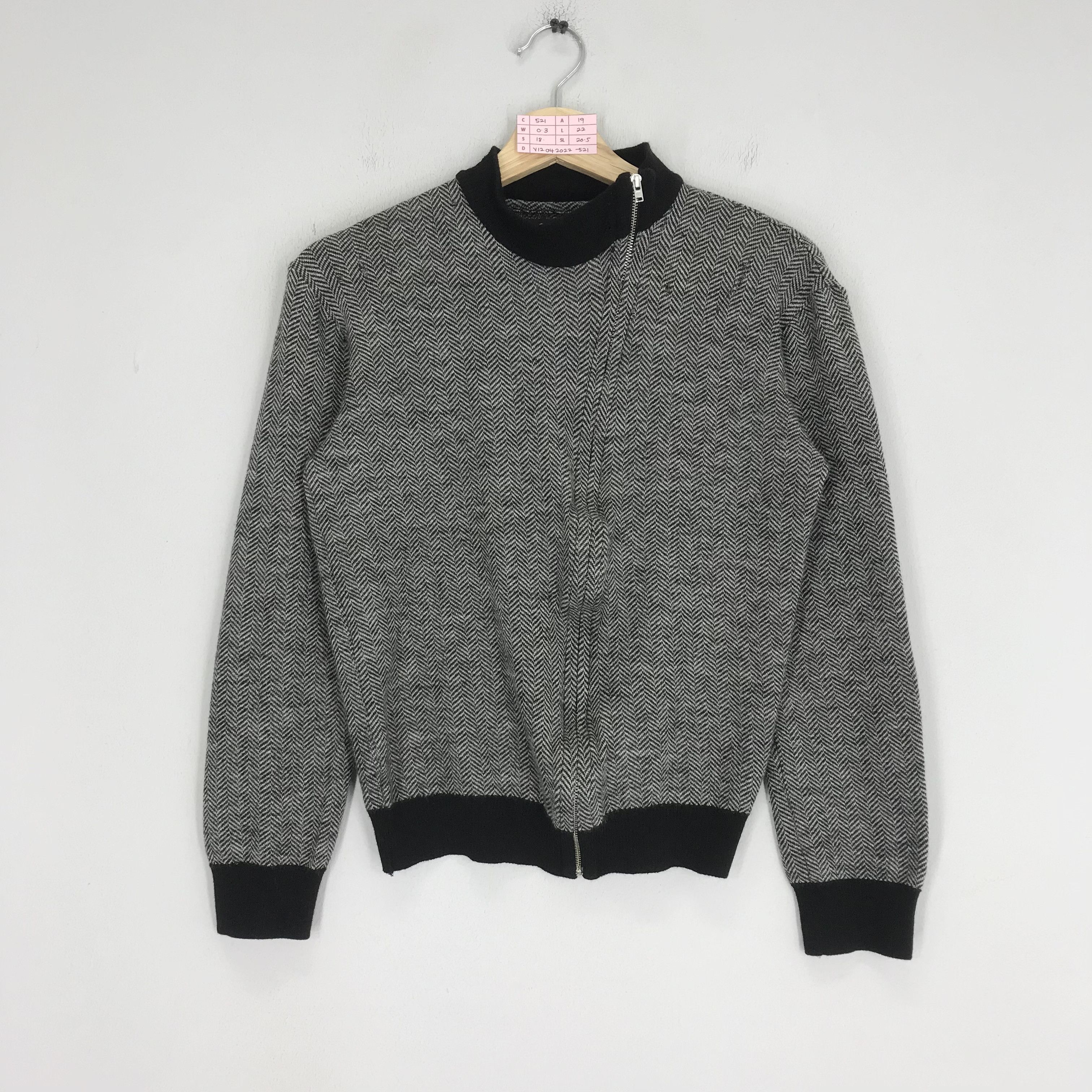 トップス 90s agnes b. homme Snap-Button Cardigan black New Yvan snap cardigan