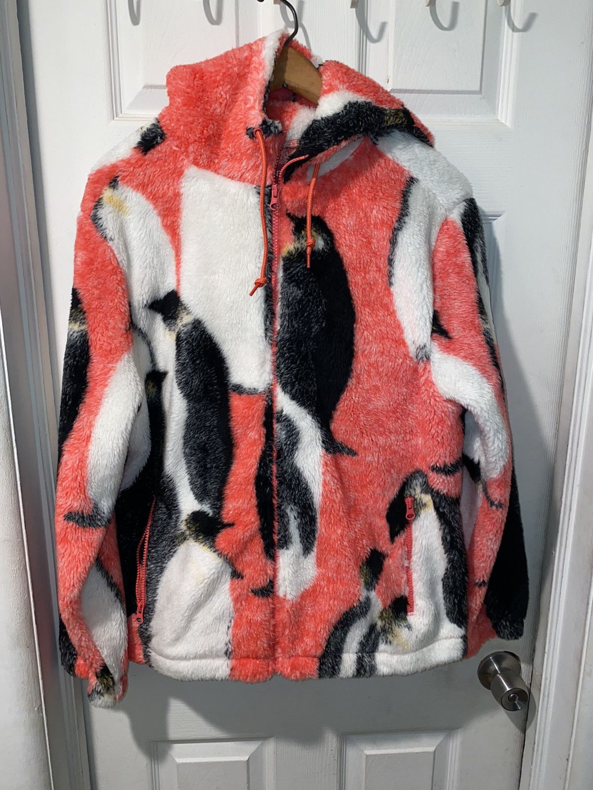 Grailed Supreme Penguins Hooded Fleece Jacket Shop Supreme Penguin
