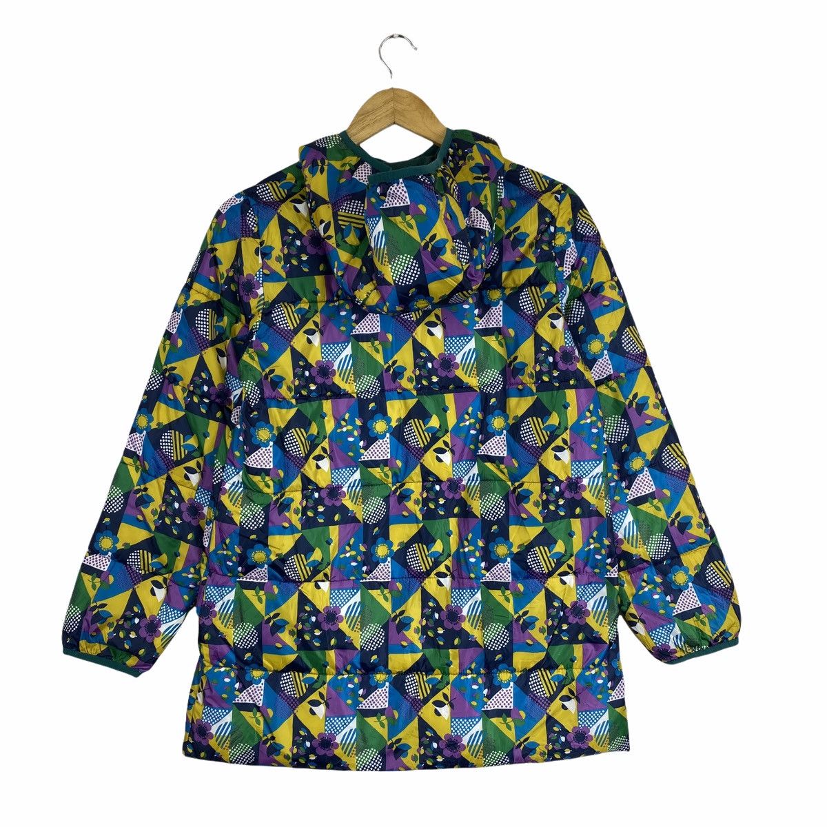 Japanese Brand × Vintage Vintage CUBE SUGAR Motif Flower Design Quilted Hoodie Jacket Size US M / EU 48-50 / 2 - 3 Thumbnail