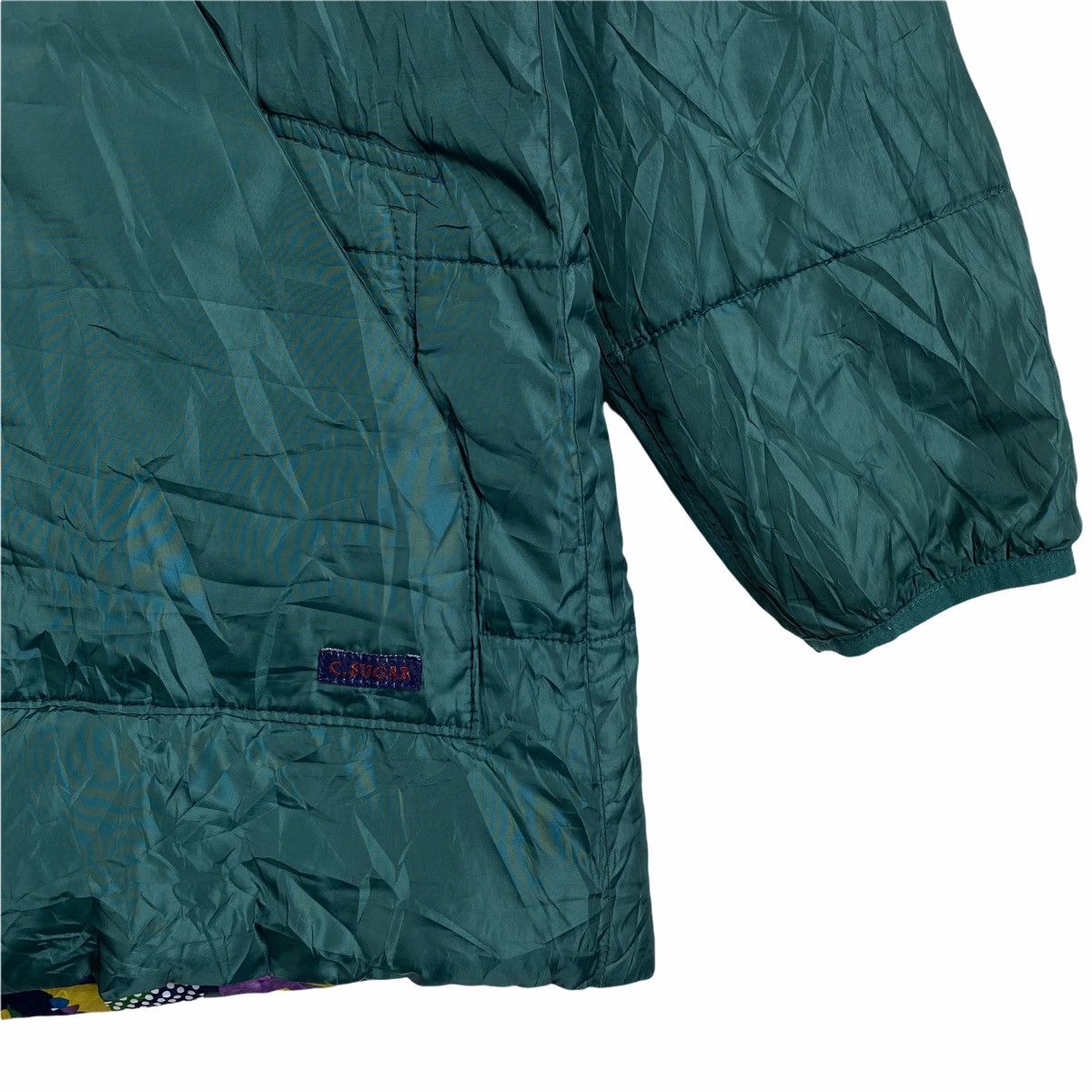 Japanese Brand × Vintage Vintage CUBE SUGAR Motif Flower Design Quilted Hoodie Jacket Size US M / EU 48-50 / 2 - 9 Thumbnail