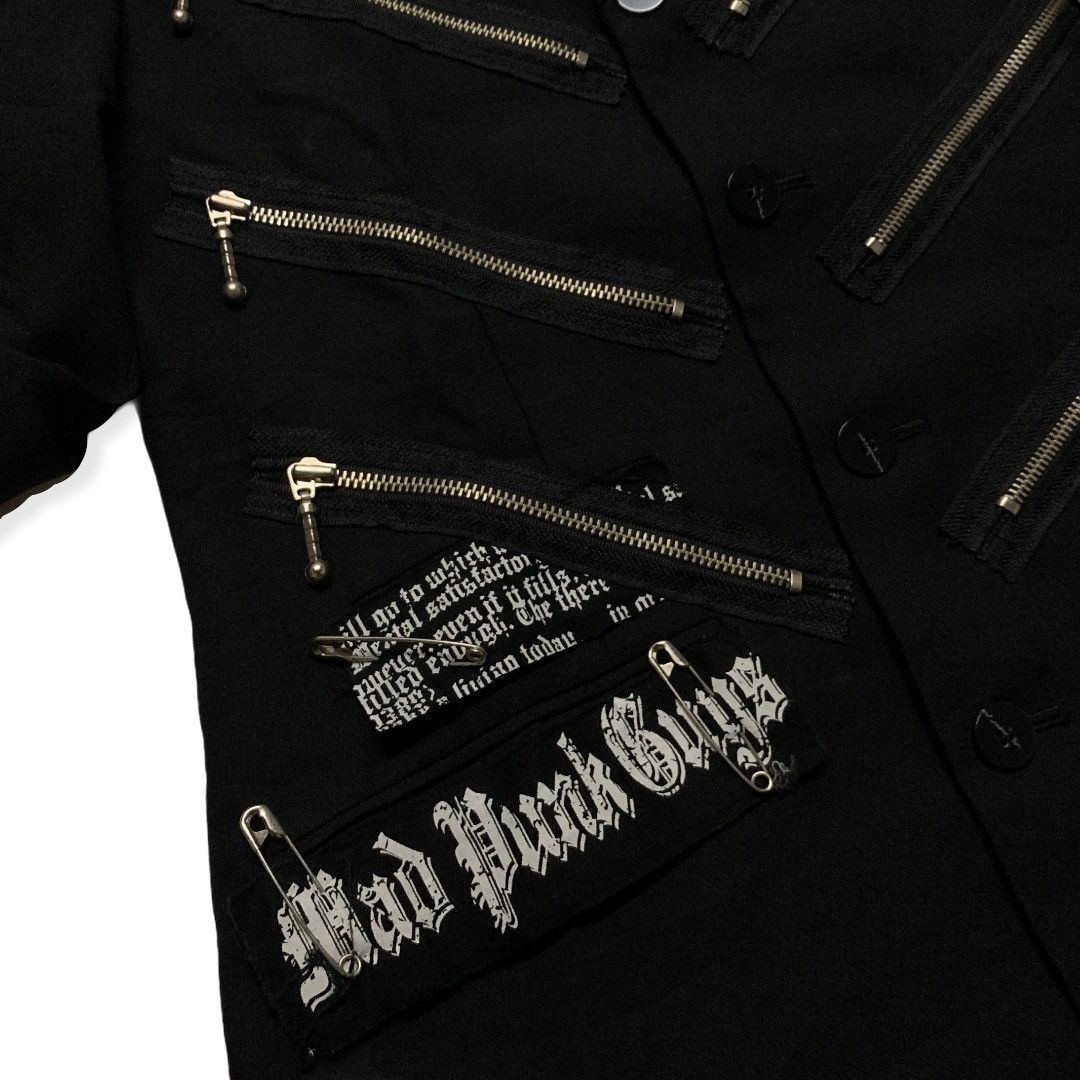 Japanese Brand × Seditionaries Mad Punk Boys Multi Zipper Pin Punk Style Jacket Blazer Size US M / EU 48-50 / 2 - 5 Thumbnail