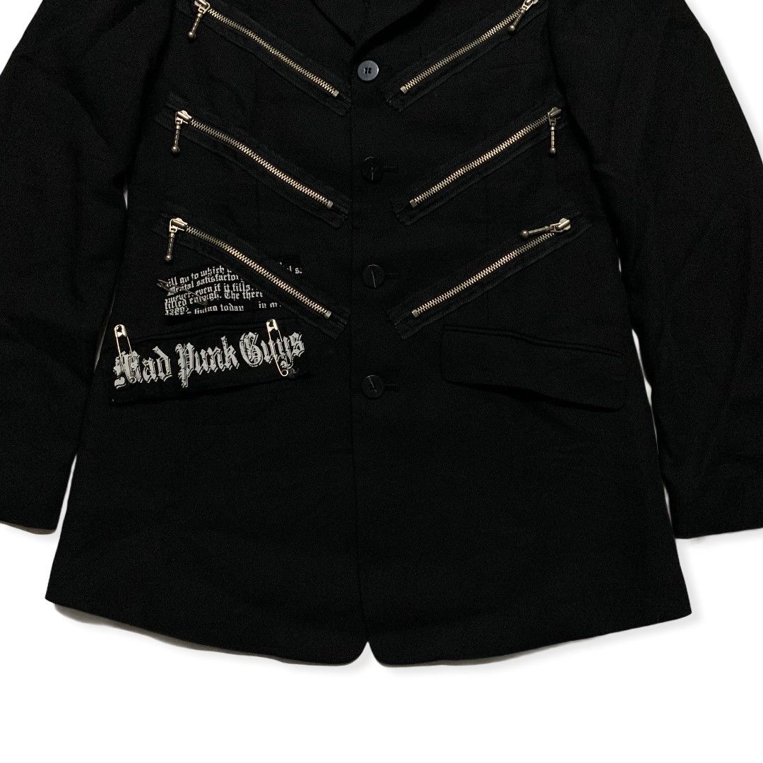 Japanese Brand × Seditionaries Mad Punk Boys Multi Zipper Pin Punk Style Jacket Blazer Size US M / EU 48-50 / 2 - 3 Thumbnail