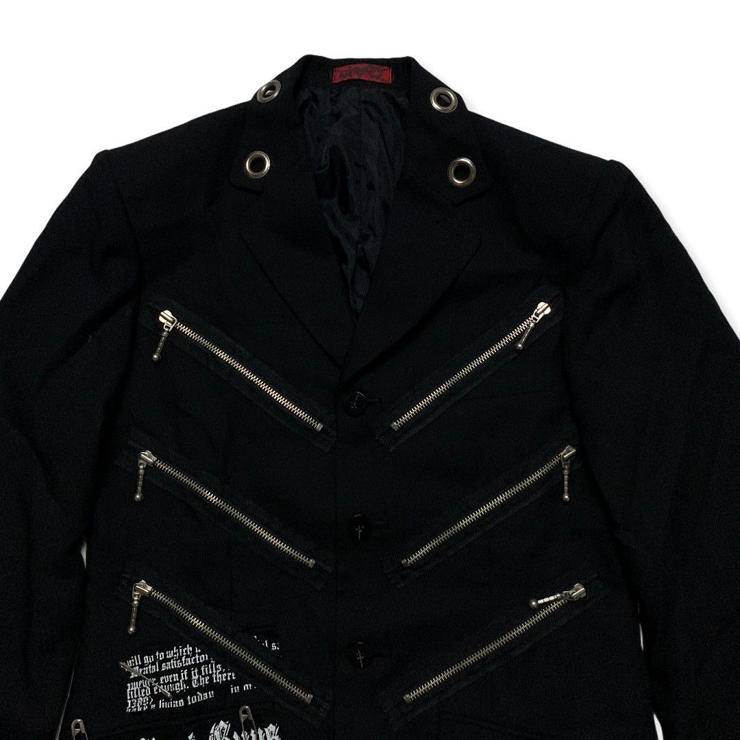 Japanese Brand × Seditionaries Mad Punk Boys Multi Zipper Pin Punk Style Jacket Blazer Size US M / EU 48-50 / 2 - 4 Thumbnail