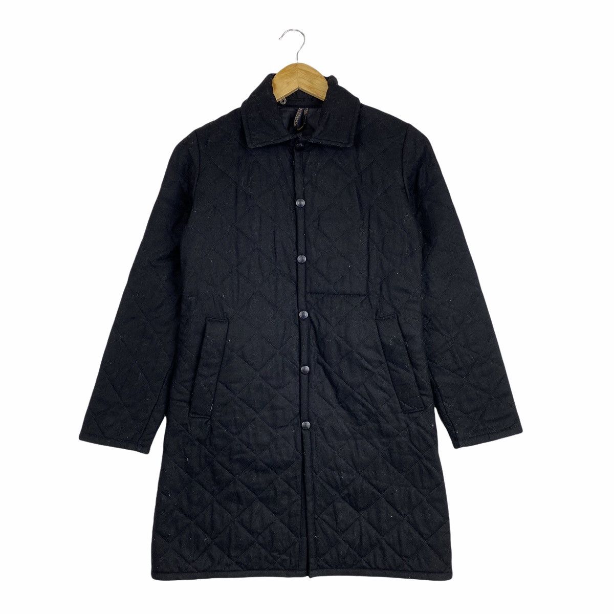 image of Lavenham England Quilted Coat Jacket in Black, Men's (Size XS)