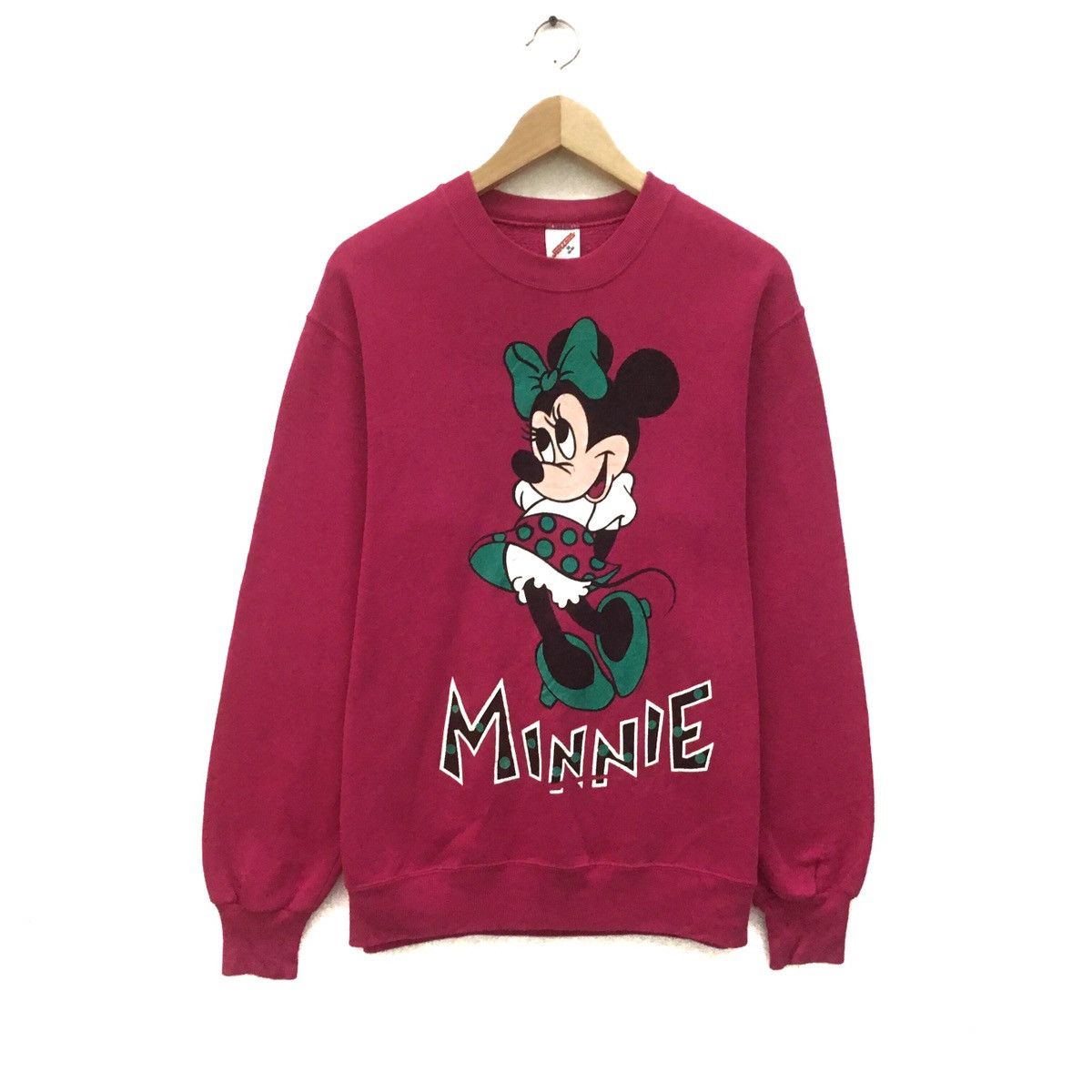 Mickey Mouse Vintage 90’s Disney Cartoon Minnie Mouse Sweatshirt Size US M / EU 48-50 / 2 - 1 Thumbnail